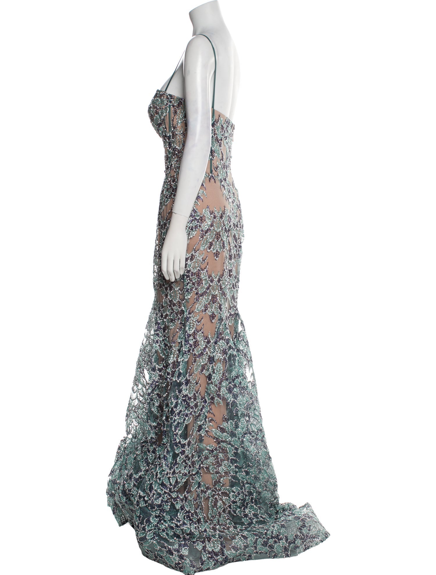 Portia & Scarlett Lace Pattern Long Dress