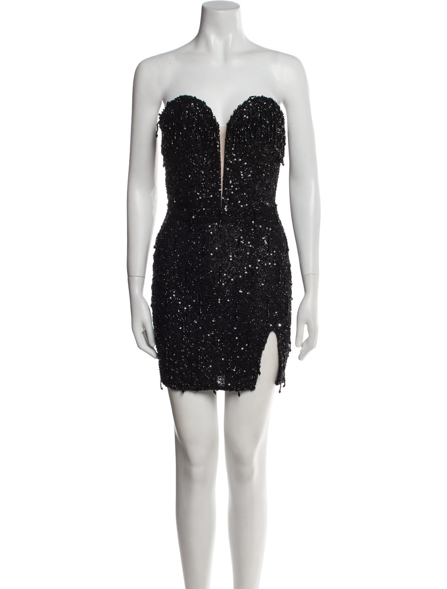 mini dress ruffle bottom Poplin Ruffle Sleeve Mini Dress With Tiered Bottom & Star Sequins Black / Large