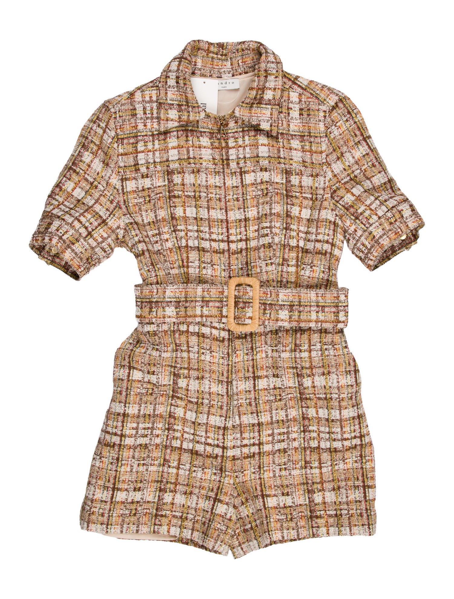 Portia & Scarlett Plaid Print Mini Dress