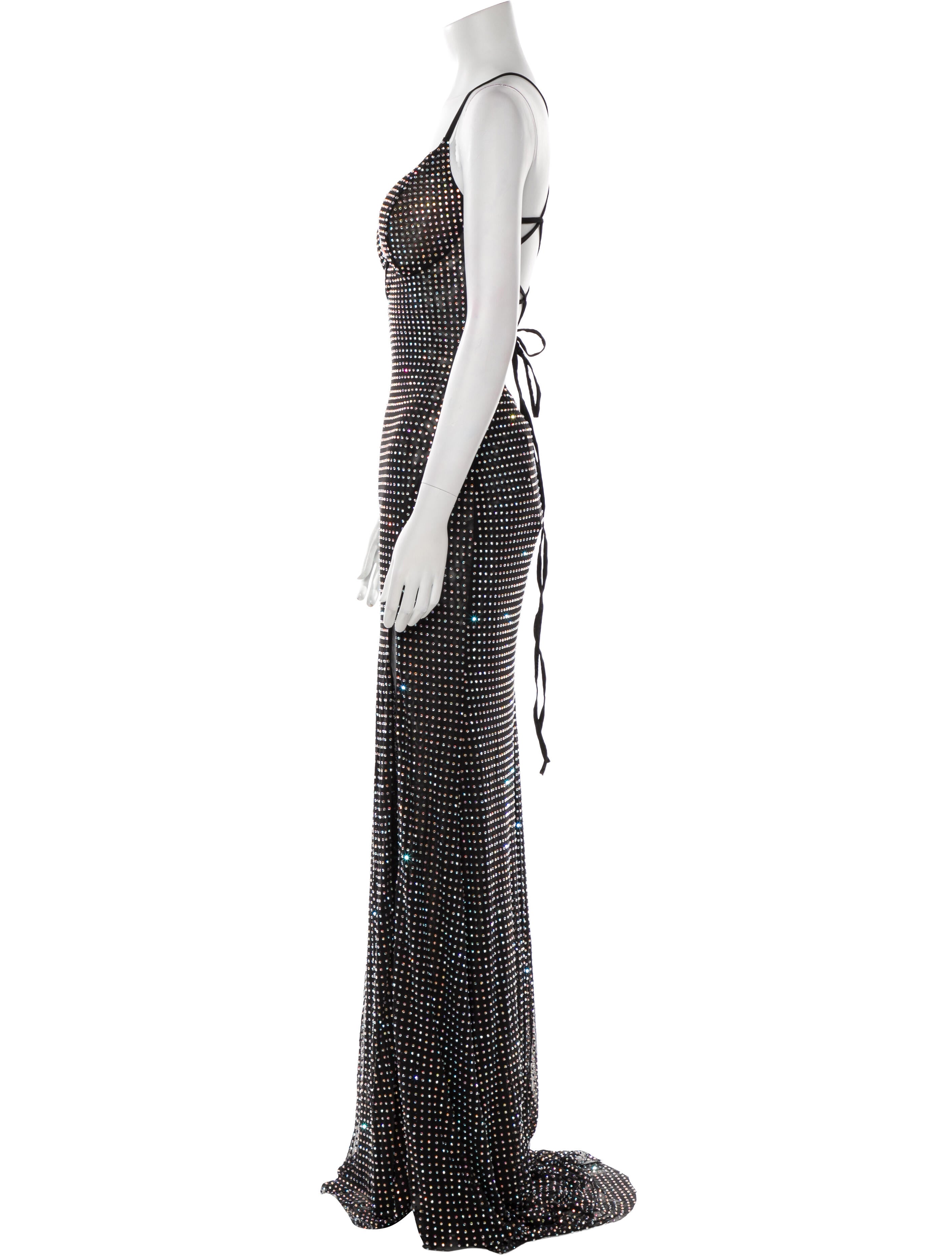 Portia & Scarlett Polka Dot Print Long Dress