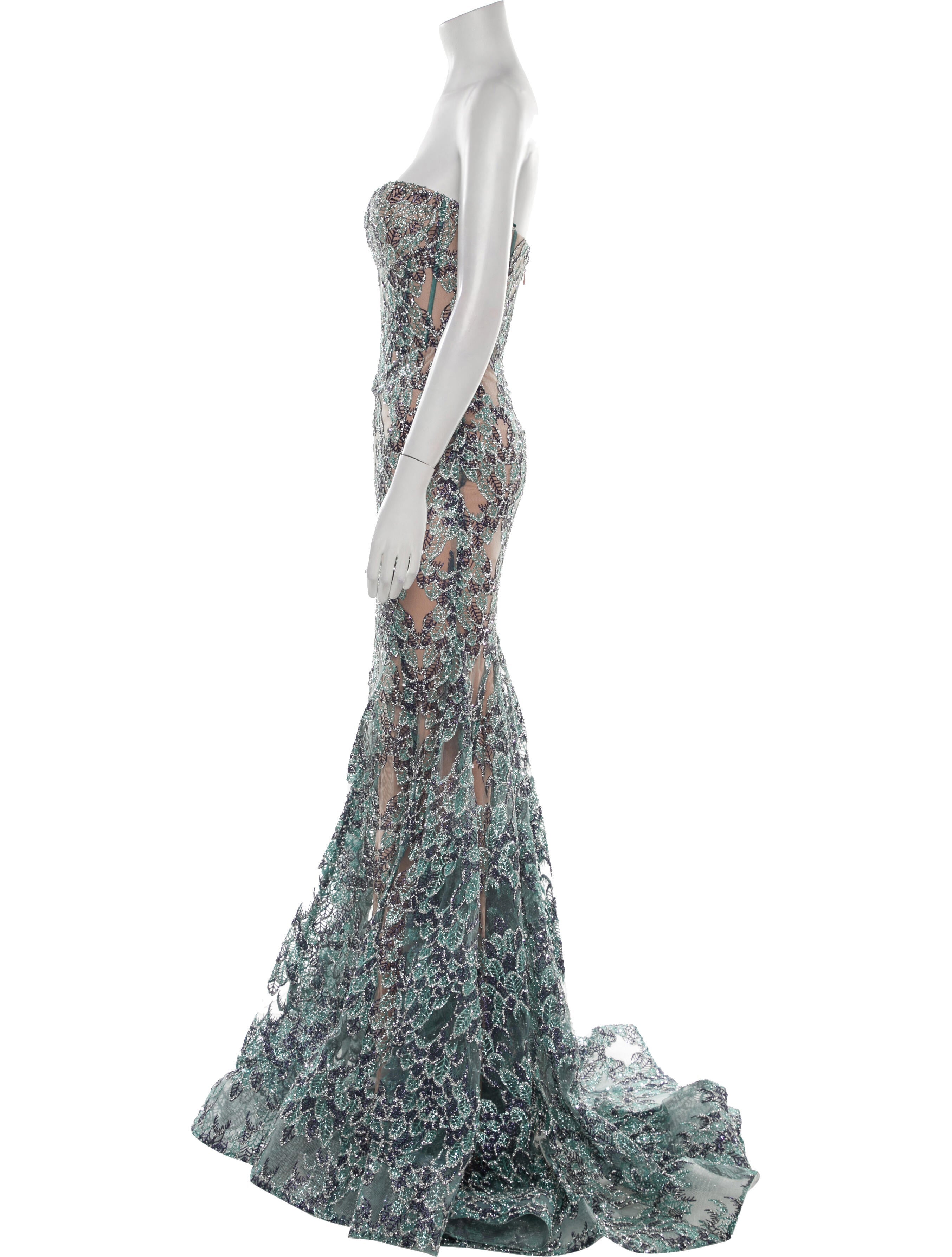 Portia & Scarlett Lace Pattern Long Dress