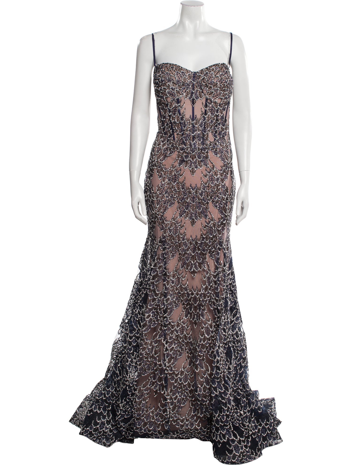 Portia & Scarlett Lace Pattern Long Dress w/ Tags