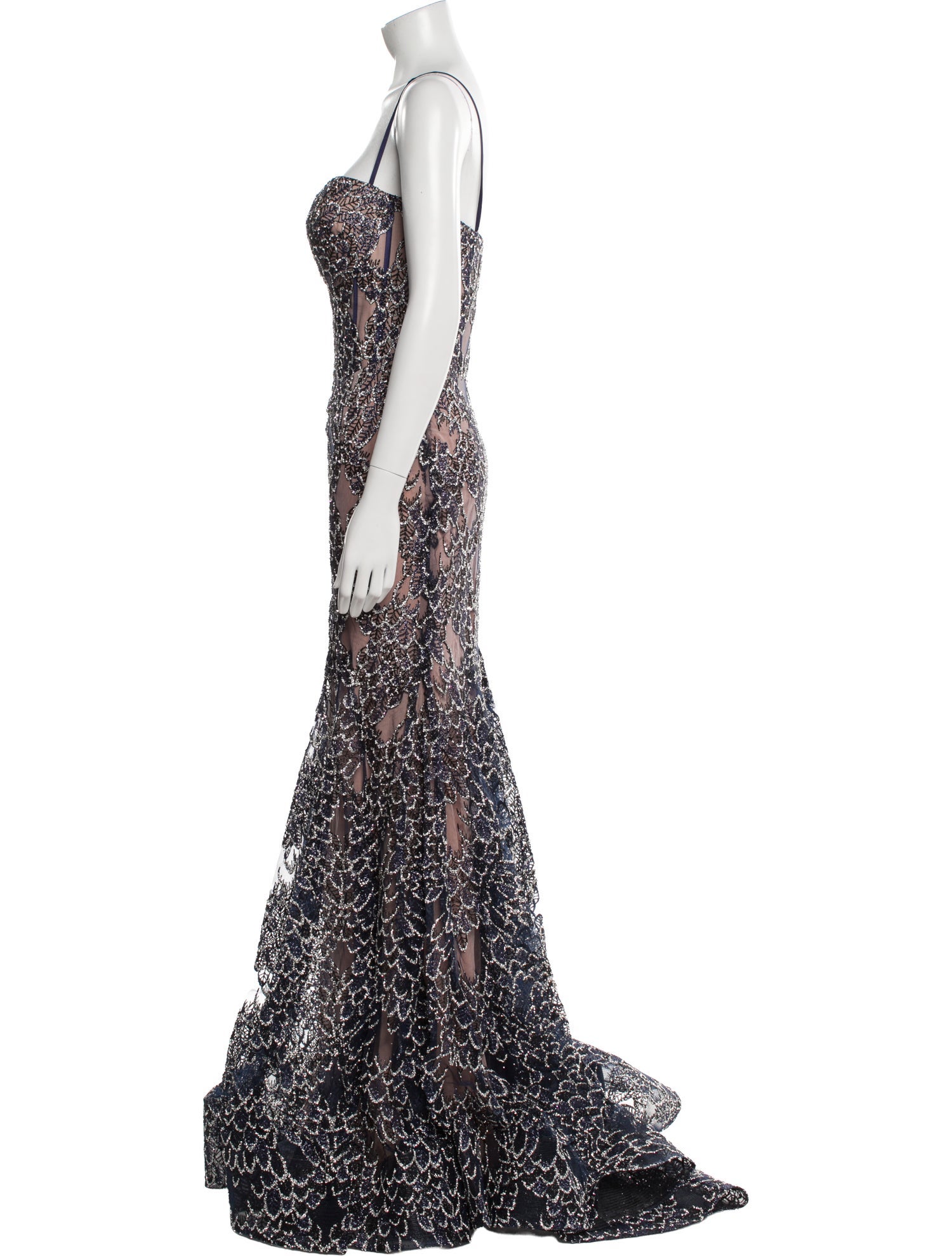 Portia & Scarlett Lace Pattern Long Dress w/ Tags