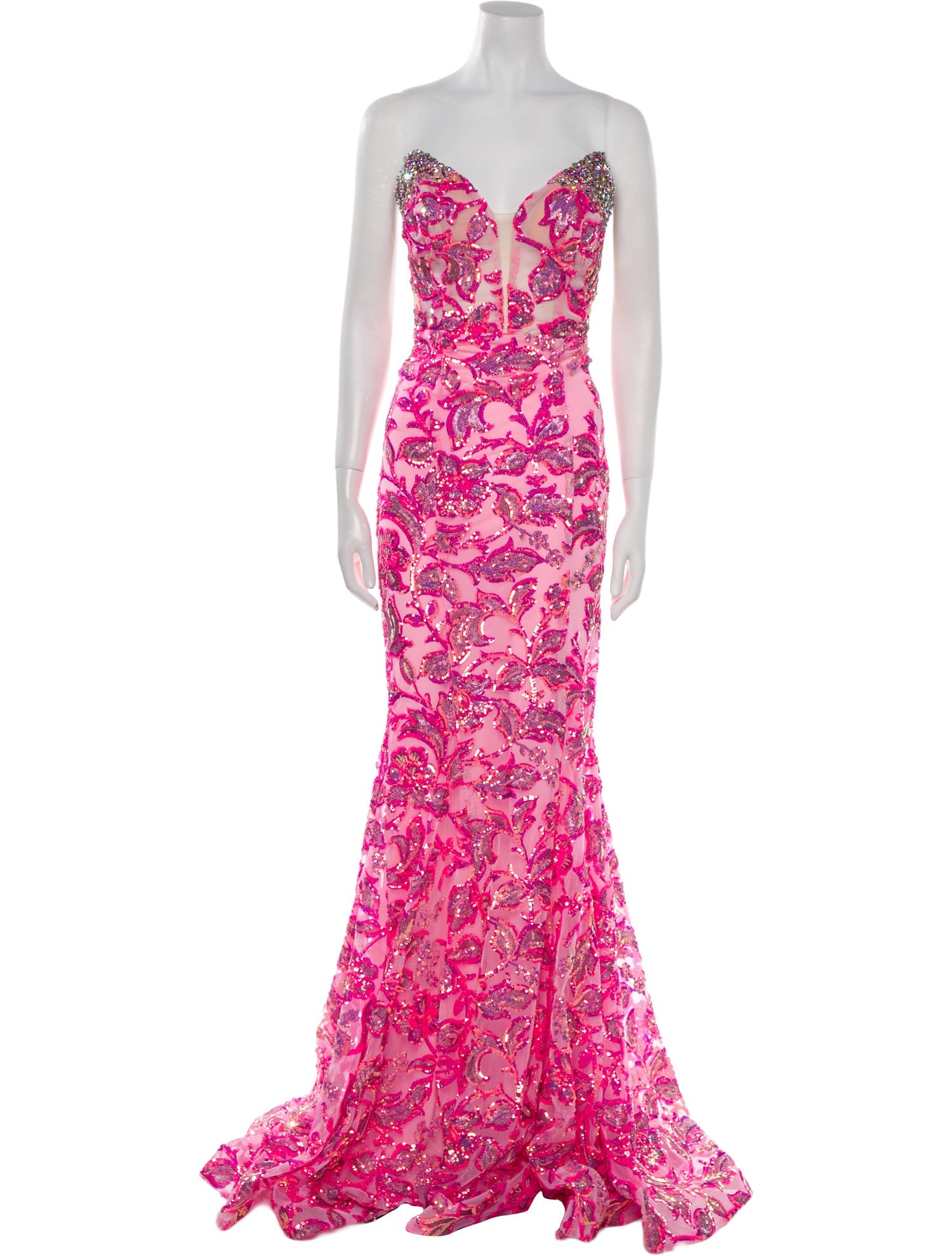 Portia & Scarlett Floral Print Long Dress w/ Tags