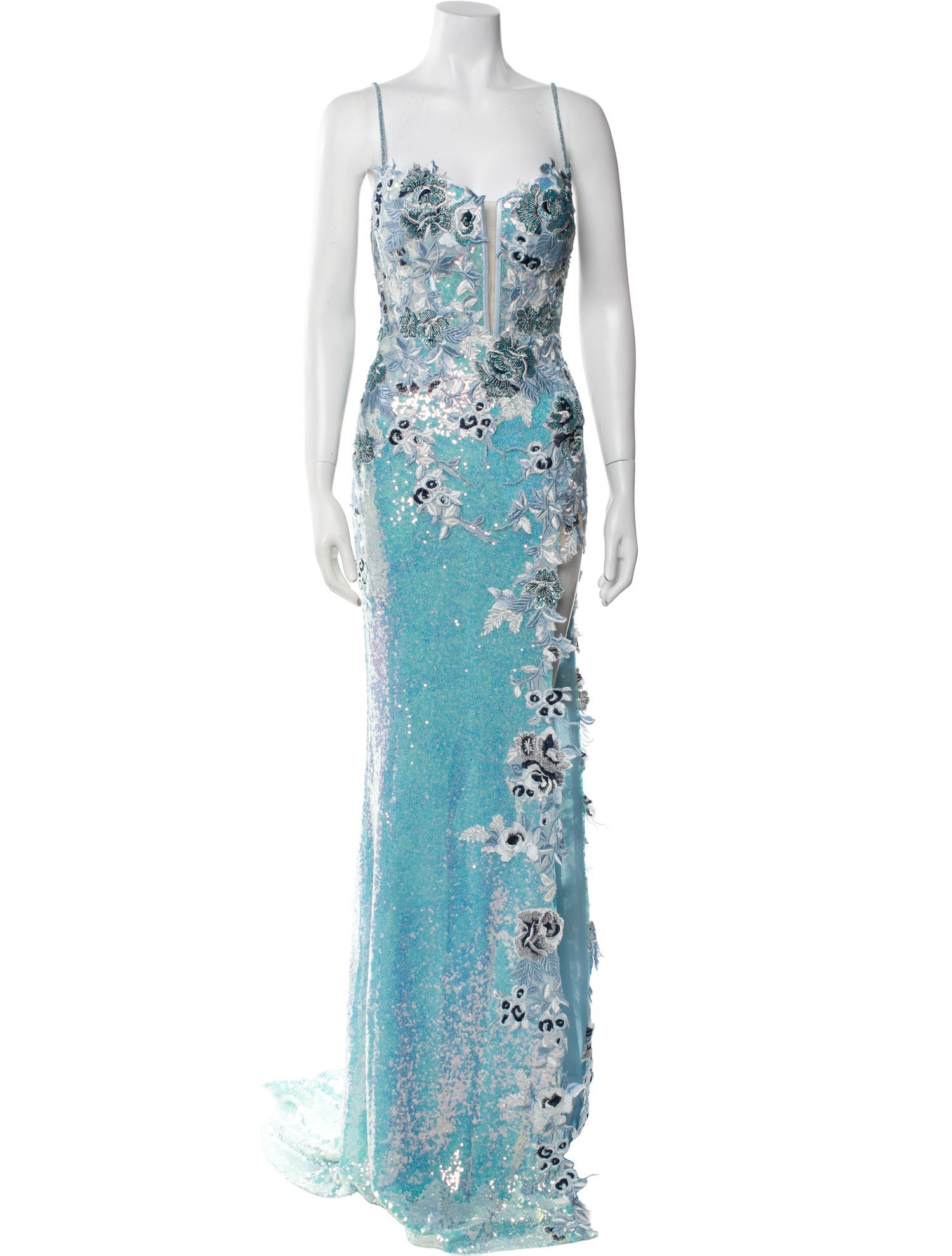 Portia & Scarlett Lace Pattern Long Dress