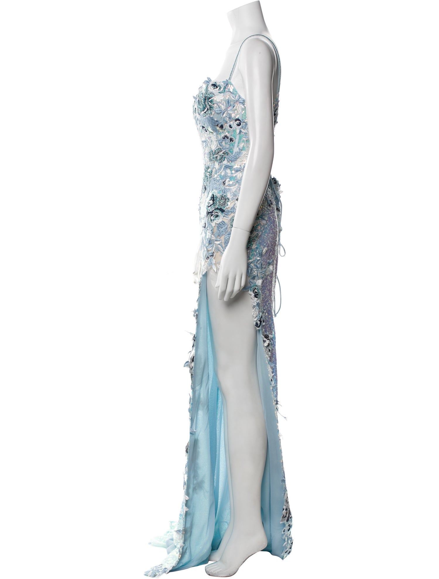 Portia & Scarlett Lace Pattern Long Dress