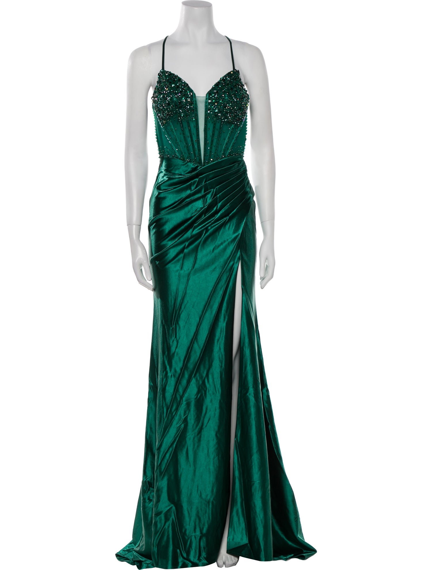Portia & Scarlett Satin Long Dress