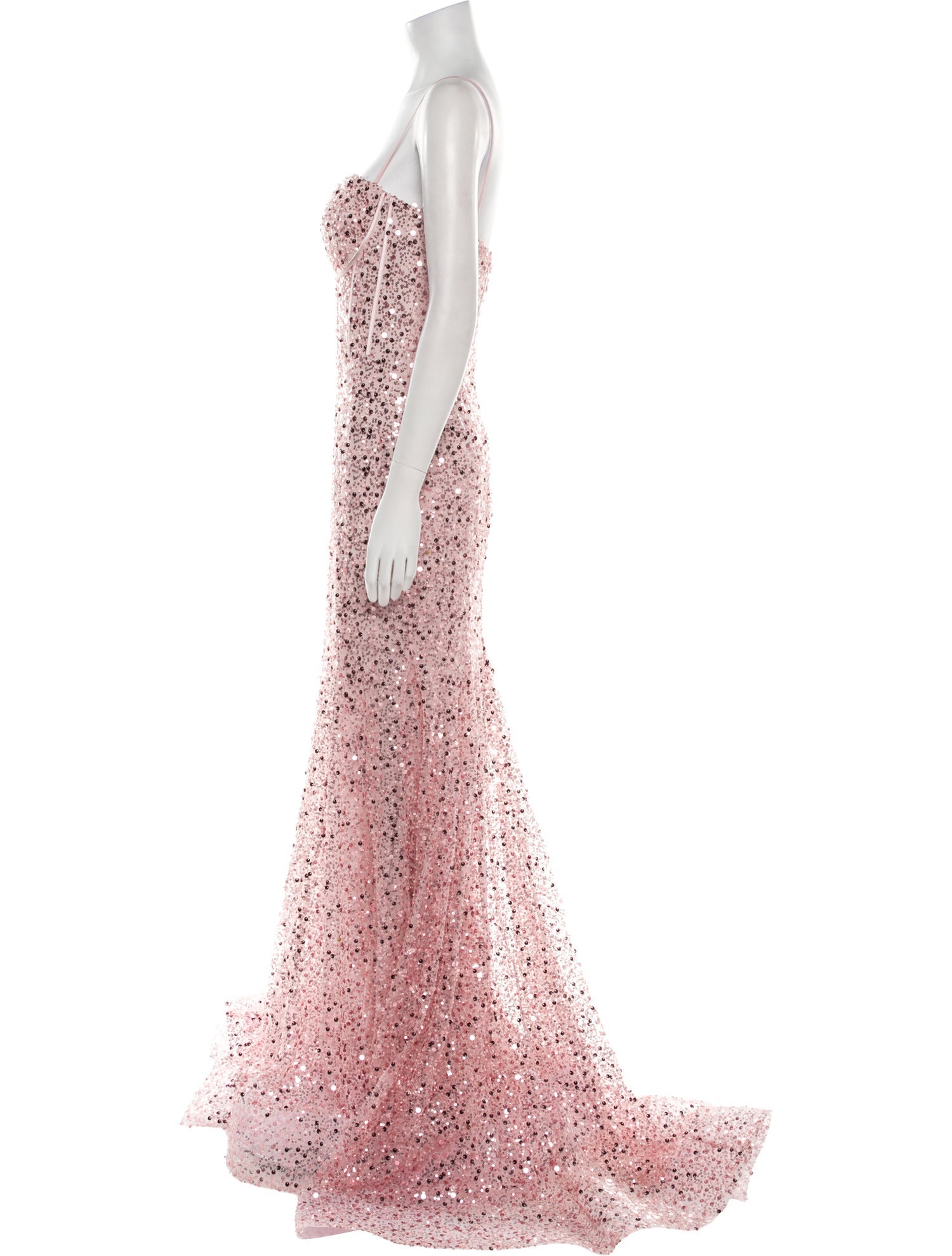 Portia & Scarlett Lace Pattern Long Dress