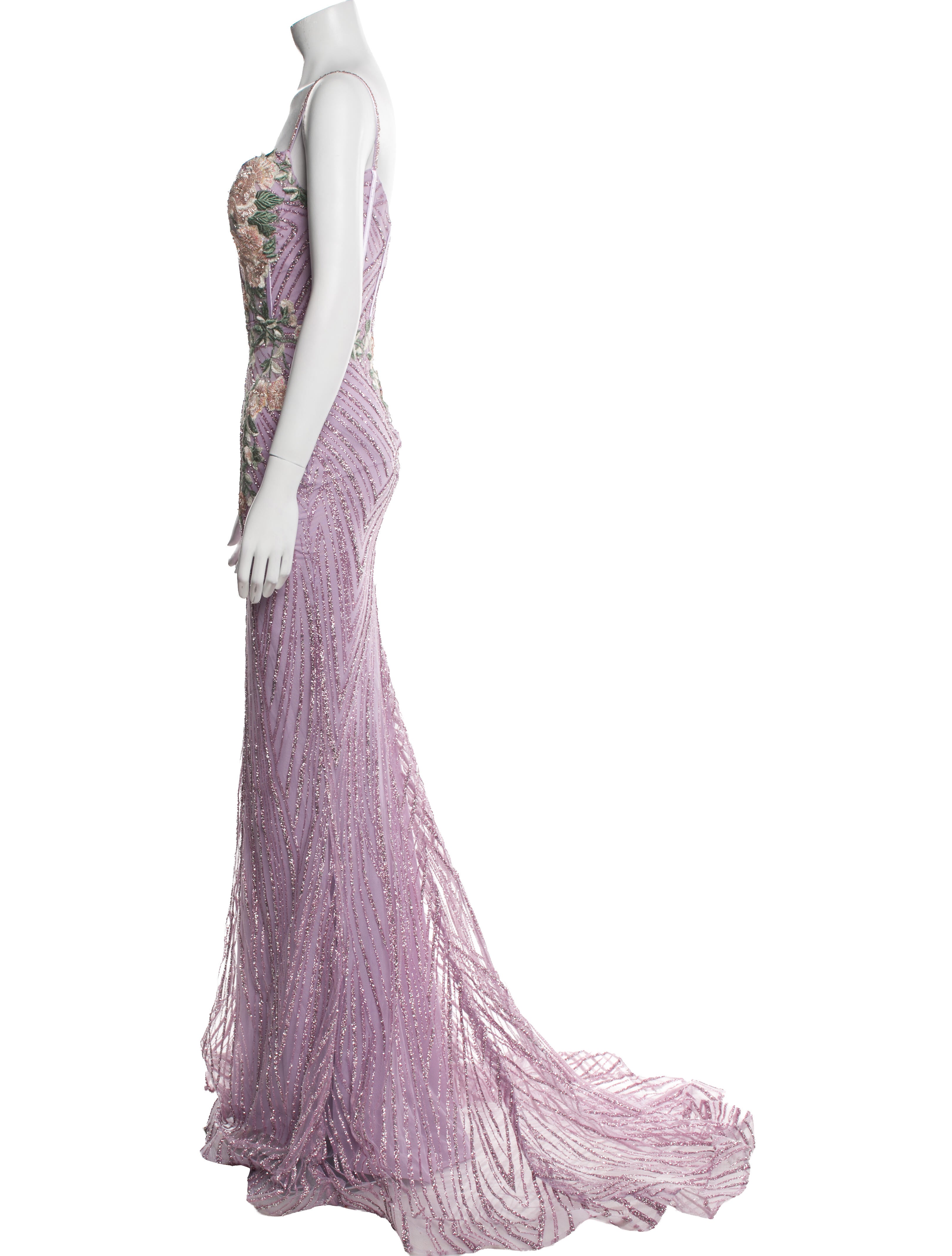 Portia & Scarlett Lace Pattern Long Dress