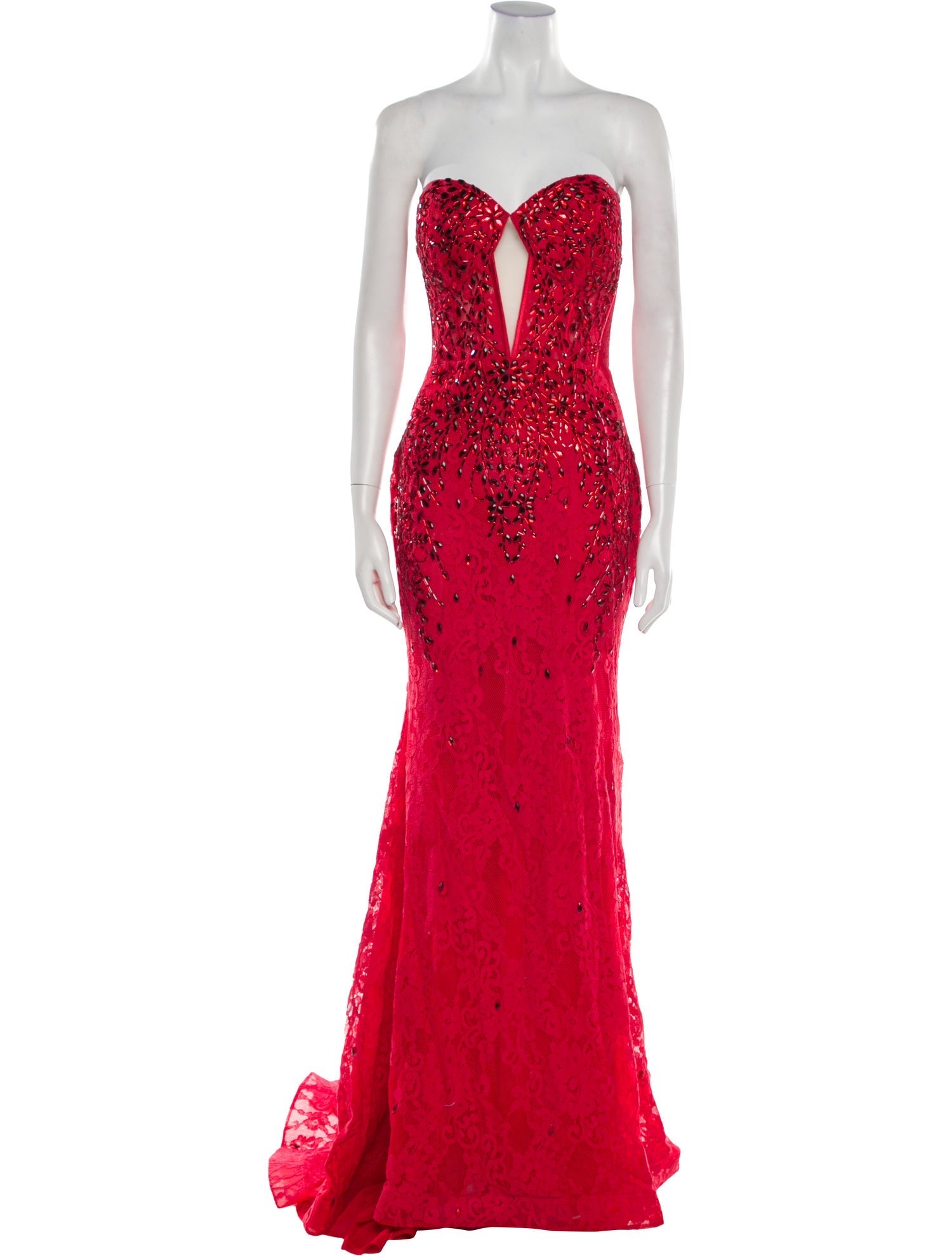 Portia & Scarlett Lace Pattern Long Dress