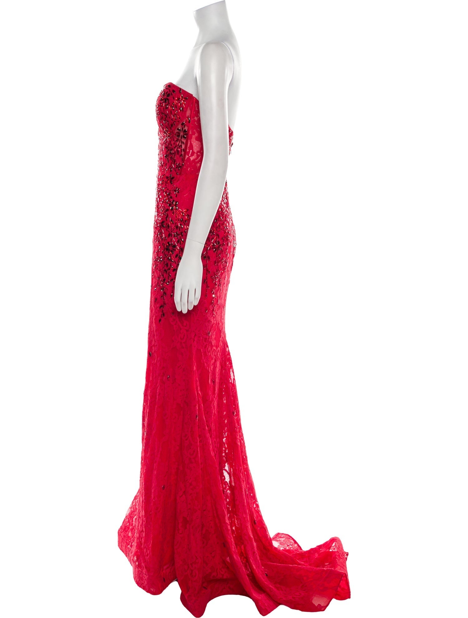 Portia & Scarlett Lace Pattern Long Dress