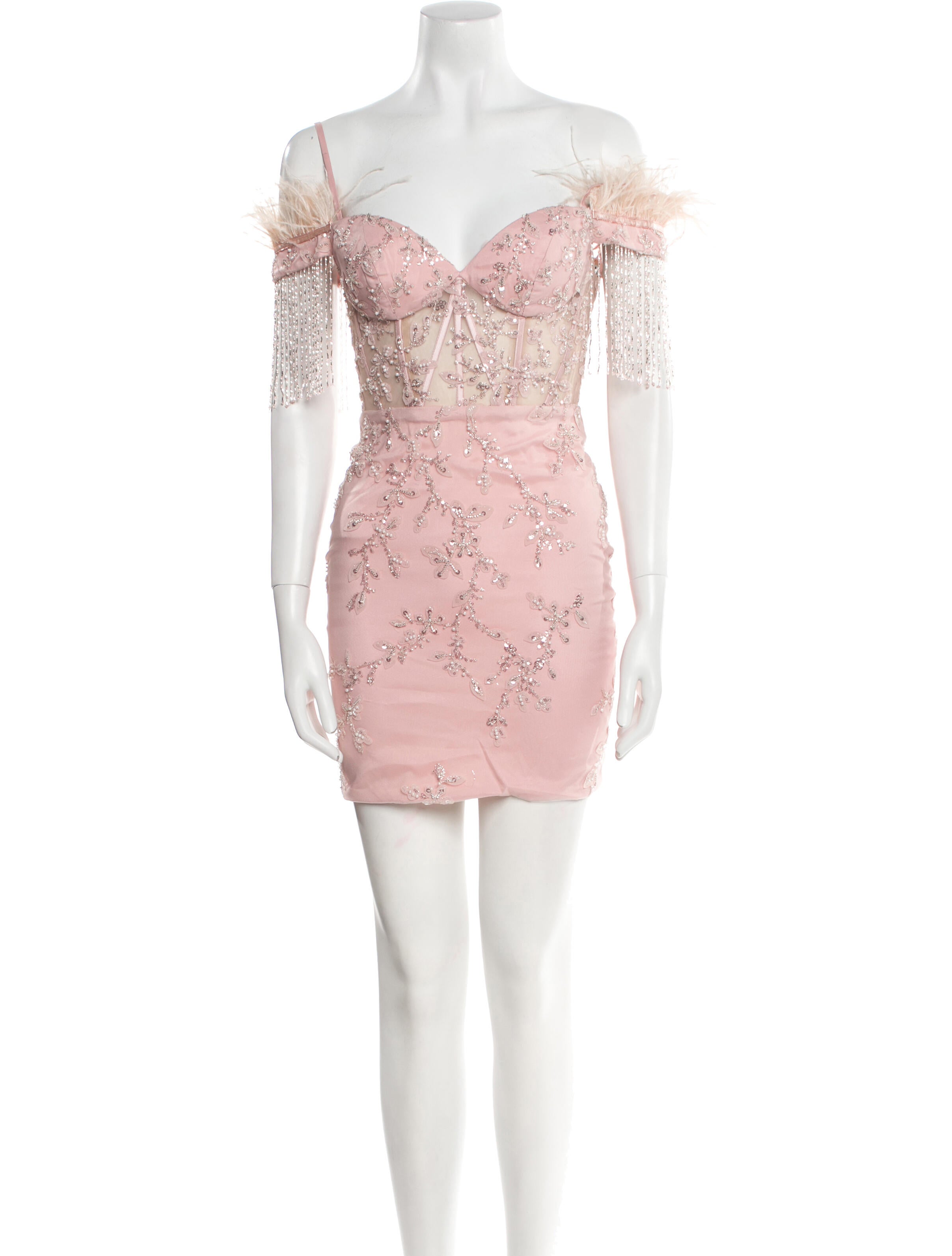 Portia & Scarlett Lace Pattern Mini Dress