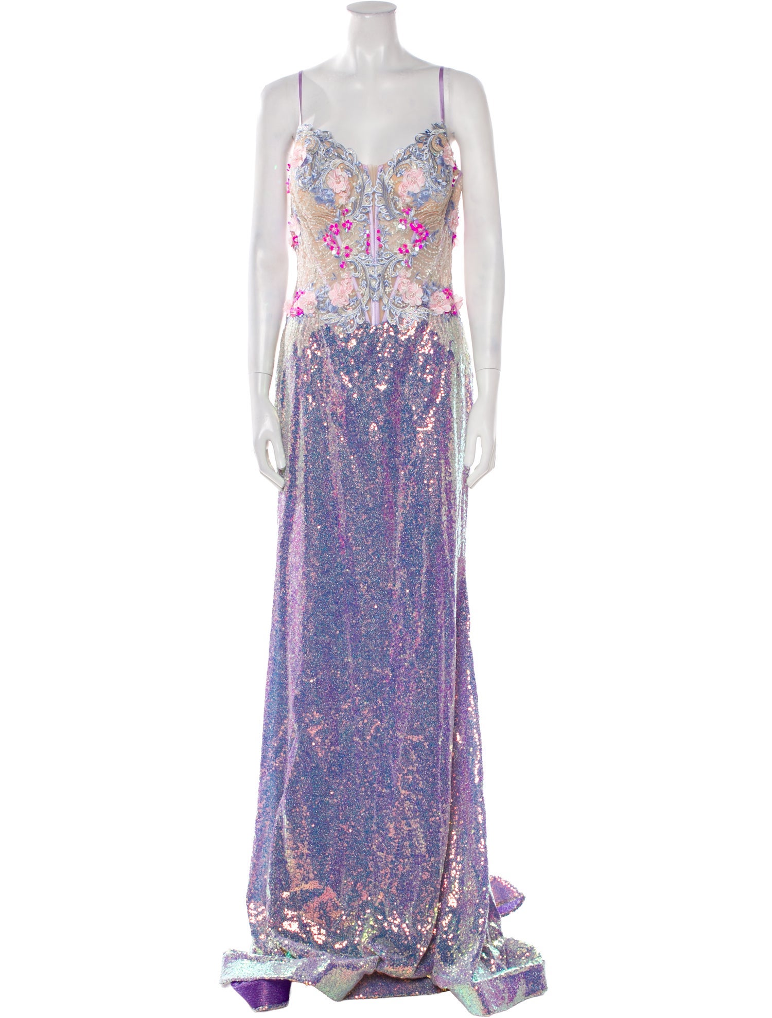 Portia & Scarlett Floral Print Long Dress w/ Tags