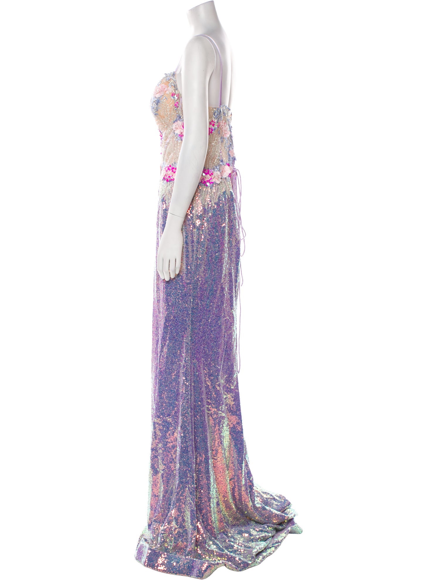 Portia & Scarlett Floral Print Long Dress w/ Tags