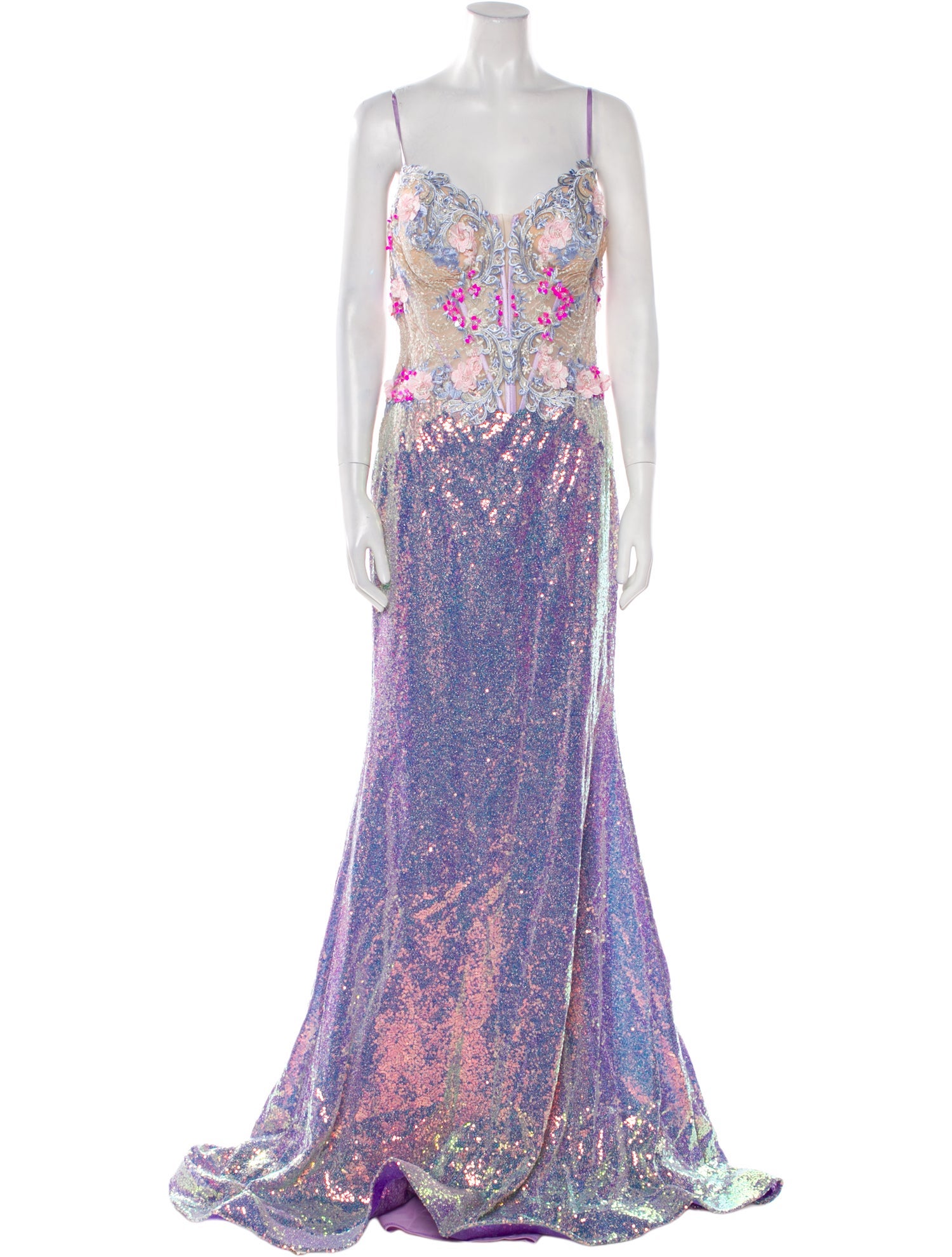 Portia & Scarlett Floral Print Long Dress w/ Tags