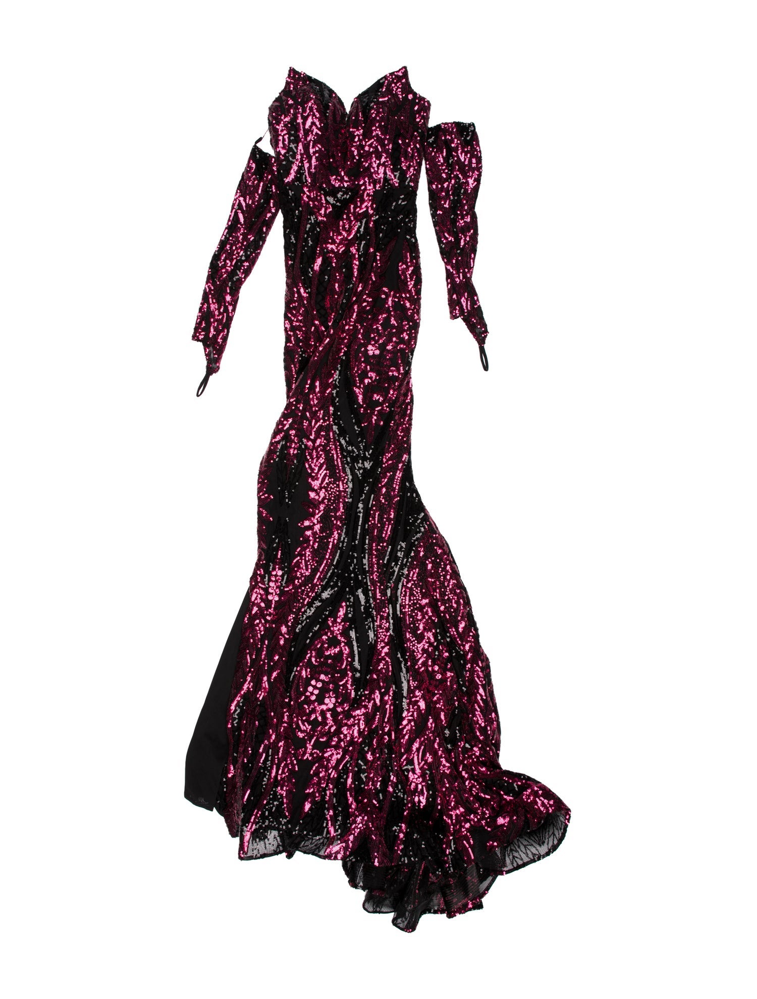 Portia & Scarlett Lace Pattern Long Dress