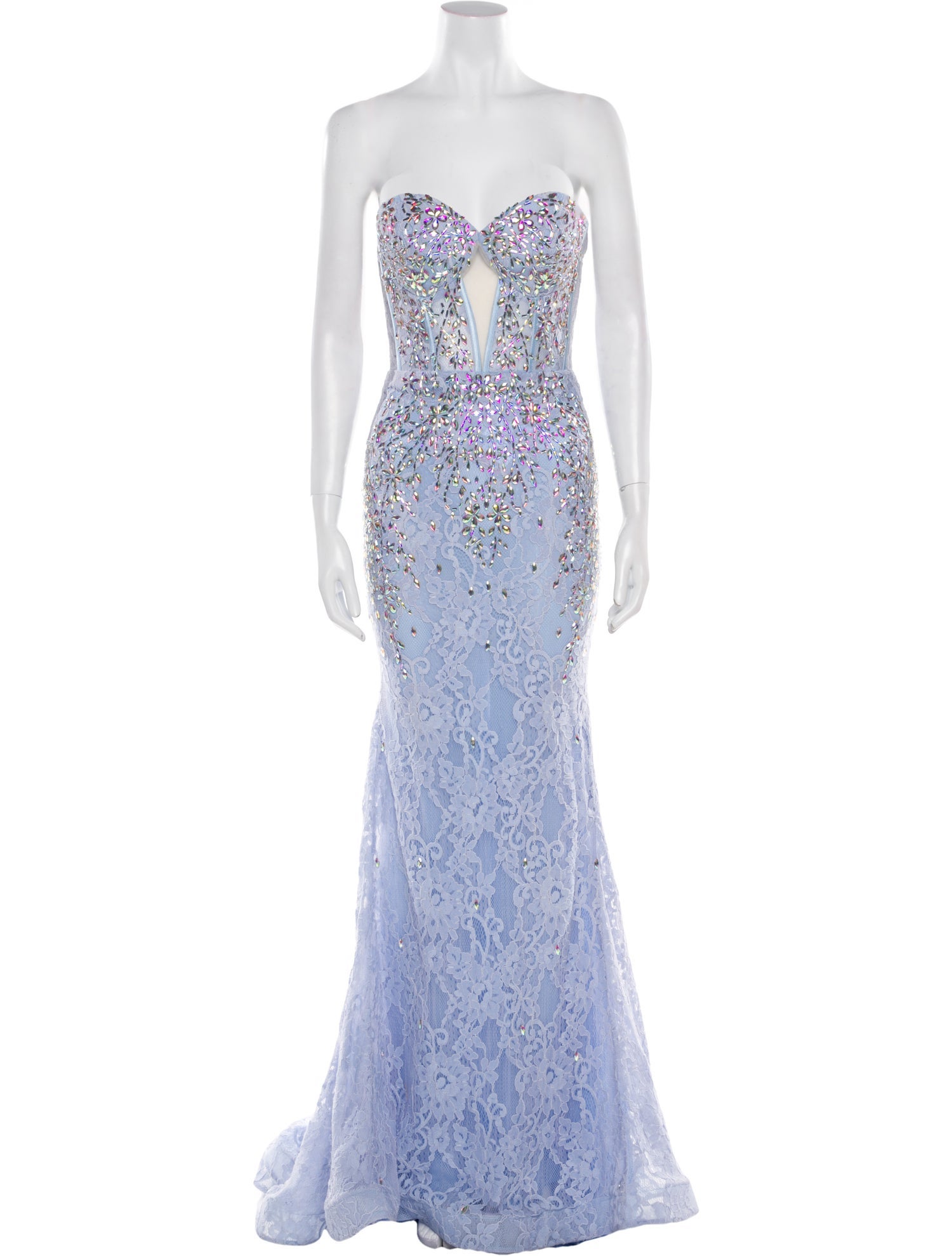 Portia & Scarlett Lace Pattern Long Dress