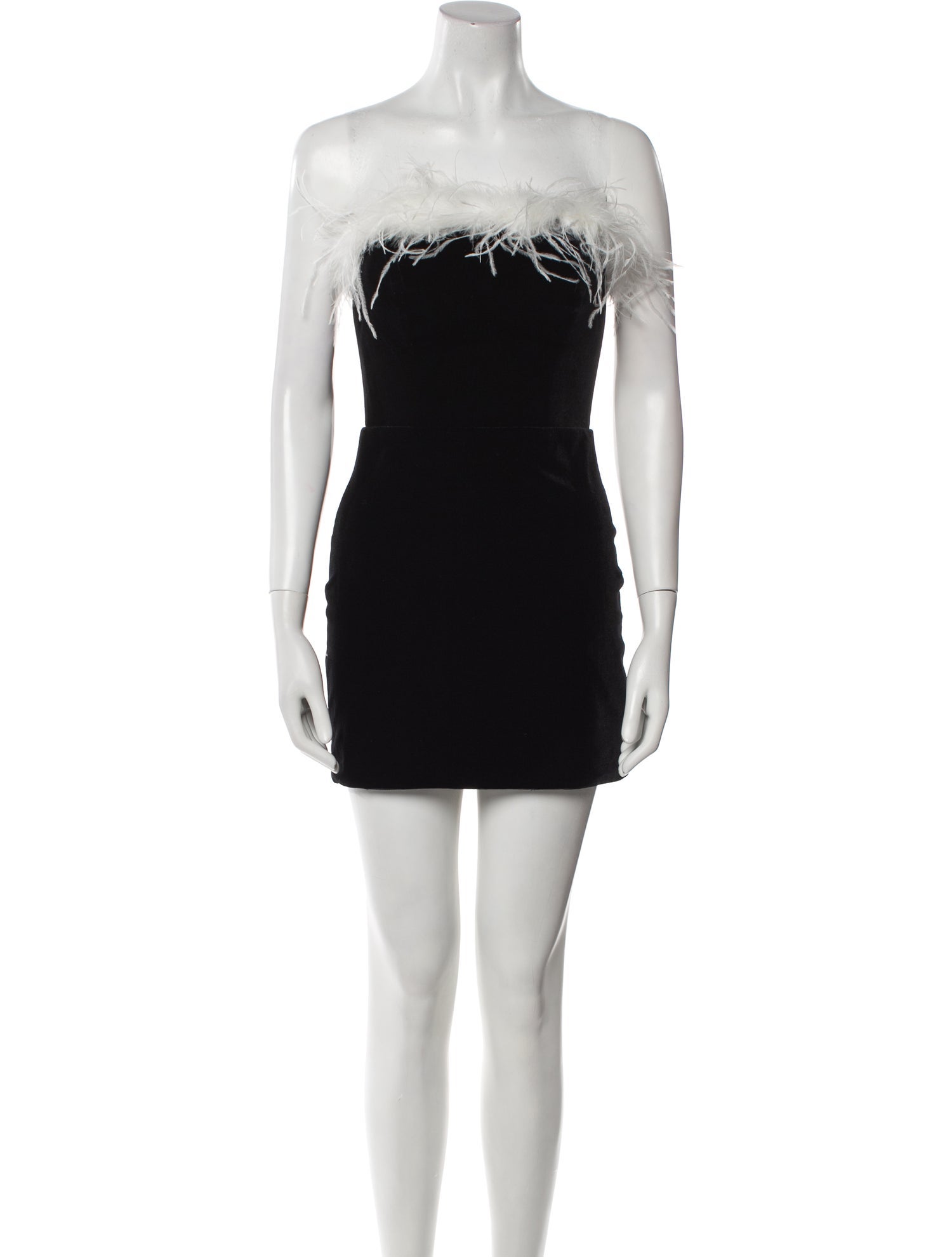 black strapless dress white trim Shop Women's Black Strapless Bodycon Midi Dress with White Side Trim|  Showoffff main image 0