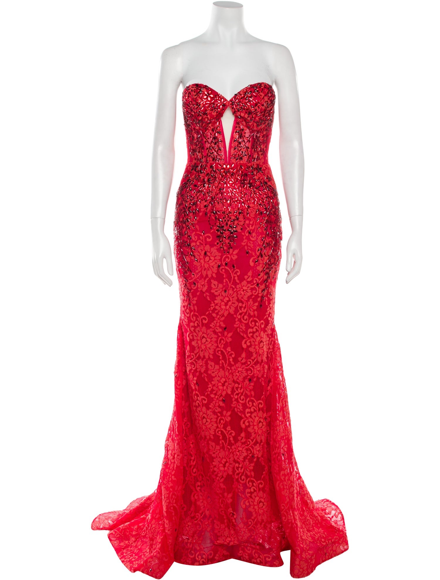 Portia & Scarlett Lace Pattern Long Dress