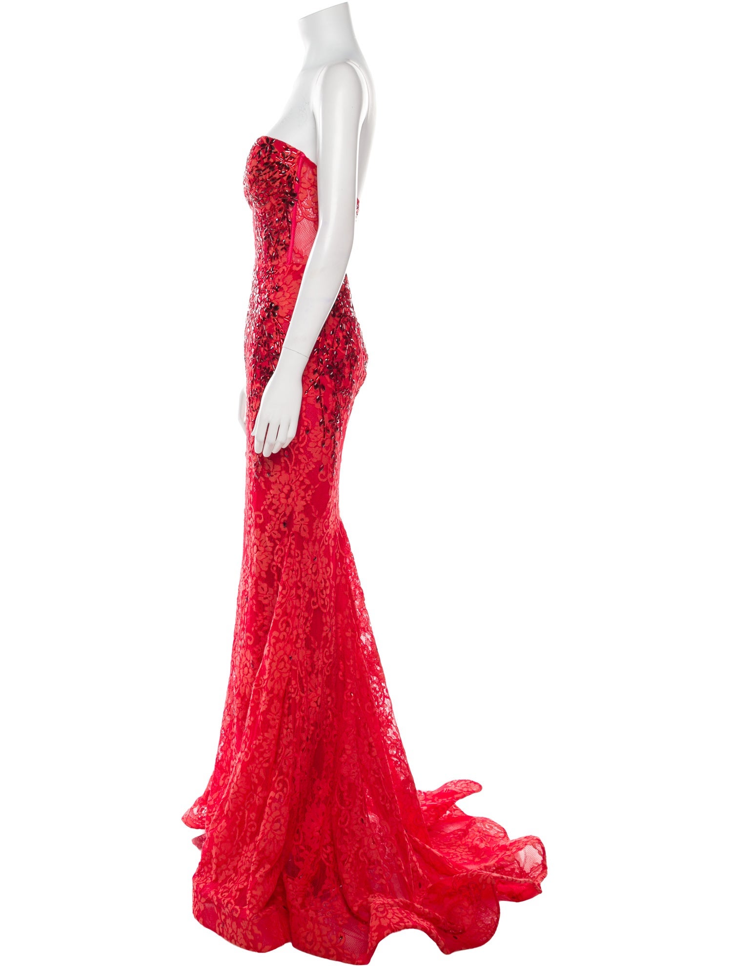 Portia & Scarlett Lace Pattern Long Dress