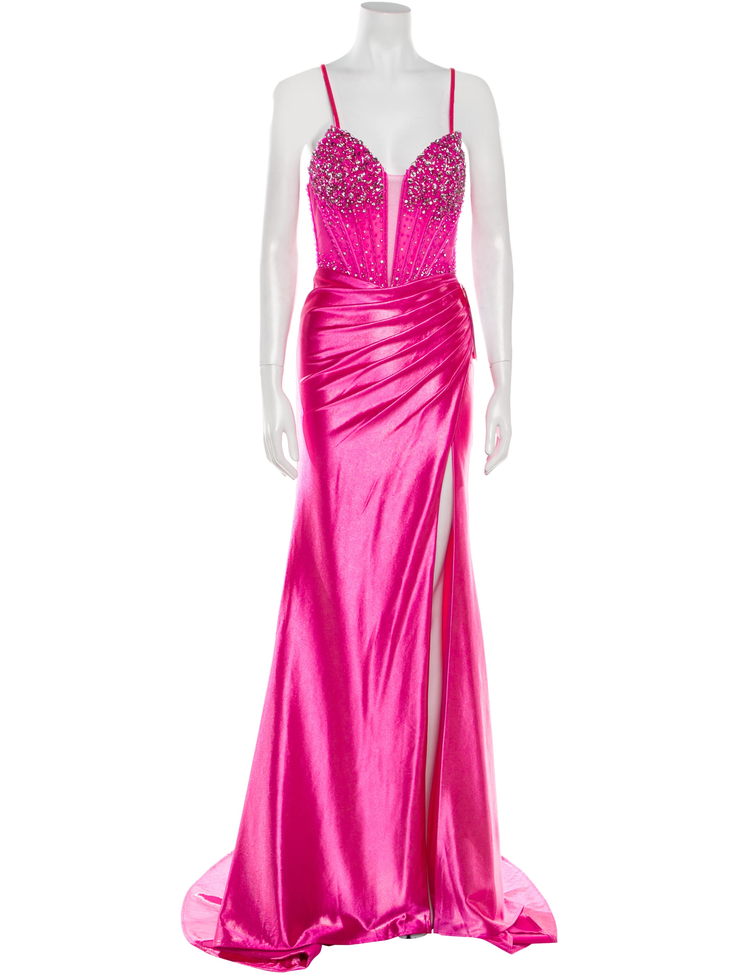 Portia & Scarlett Plunge Neckline Long Dress