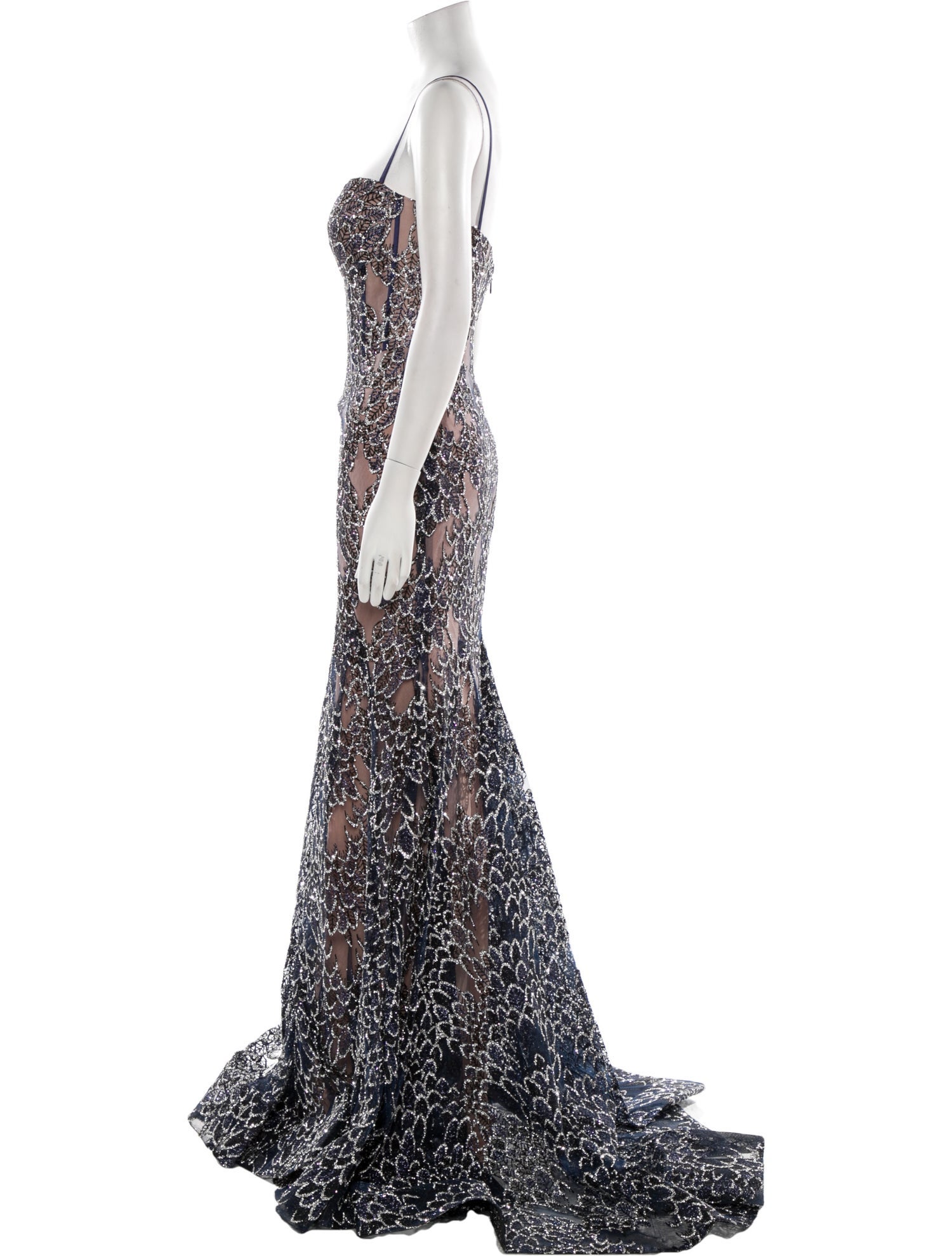 Portia & Scarlett Lace Pattern Long Dress w/ Tags