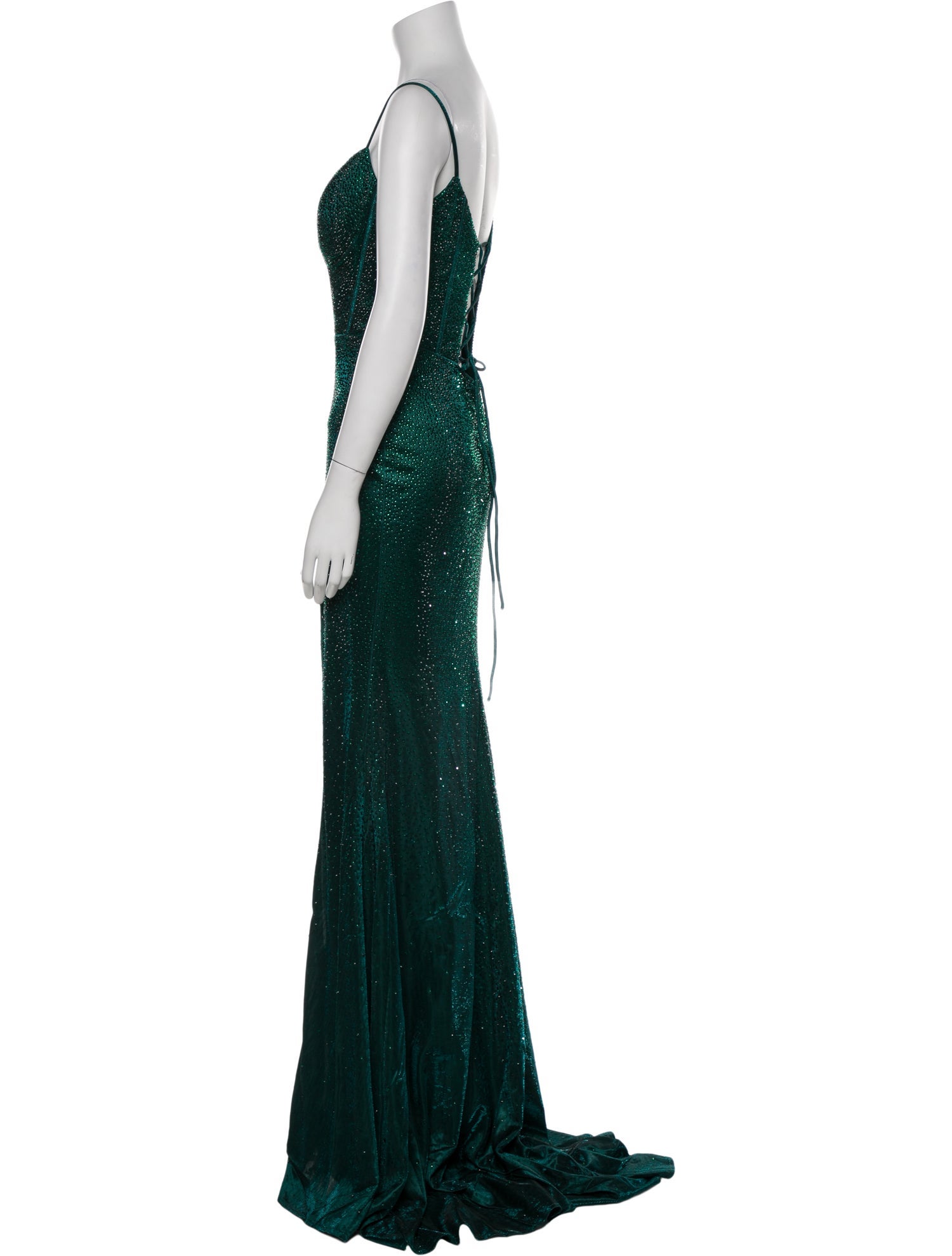 Portia & Scarlett Plunge Neckline Long Dress w/ Tags