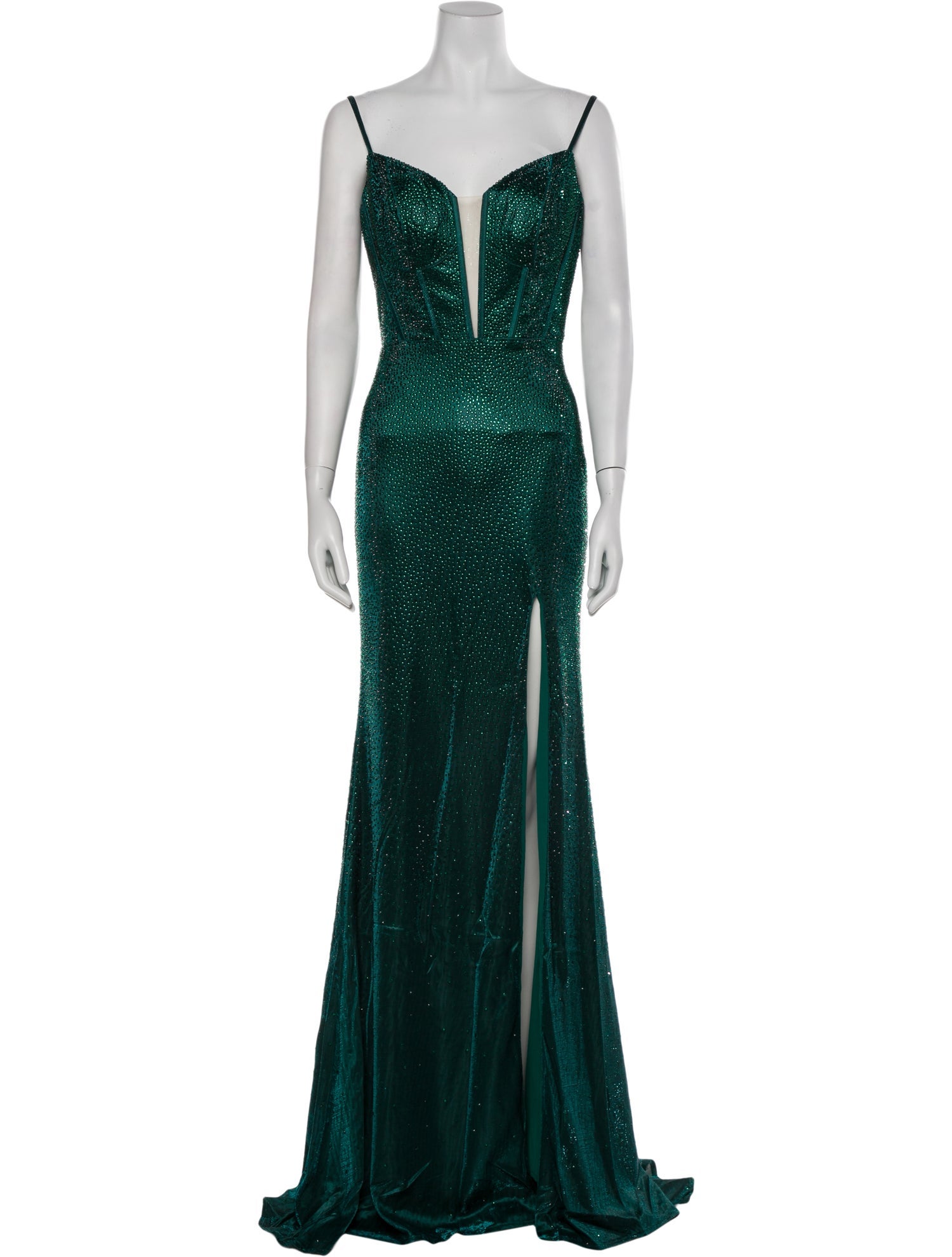 Portia & Scarlett Plunge Neckline Long Dress w/ Tags