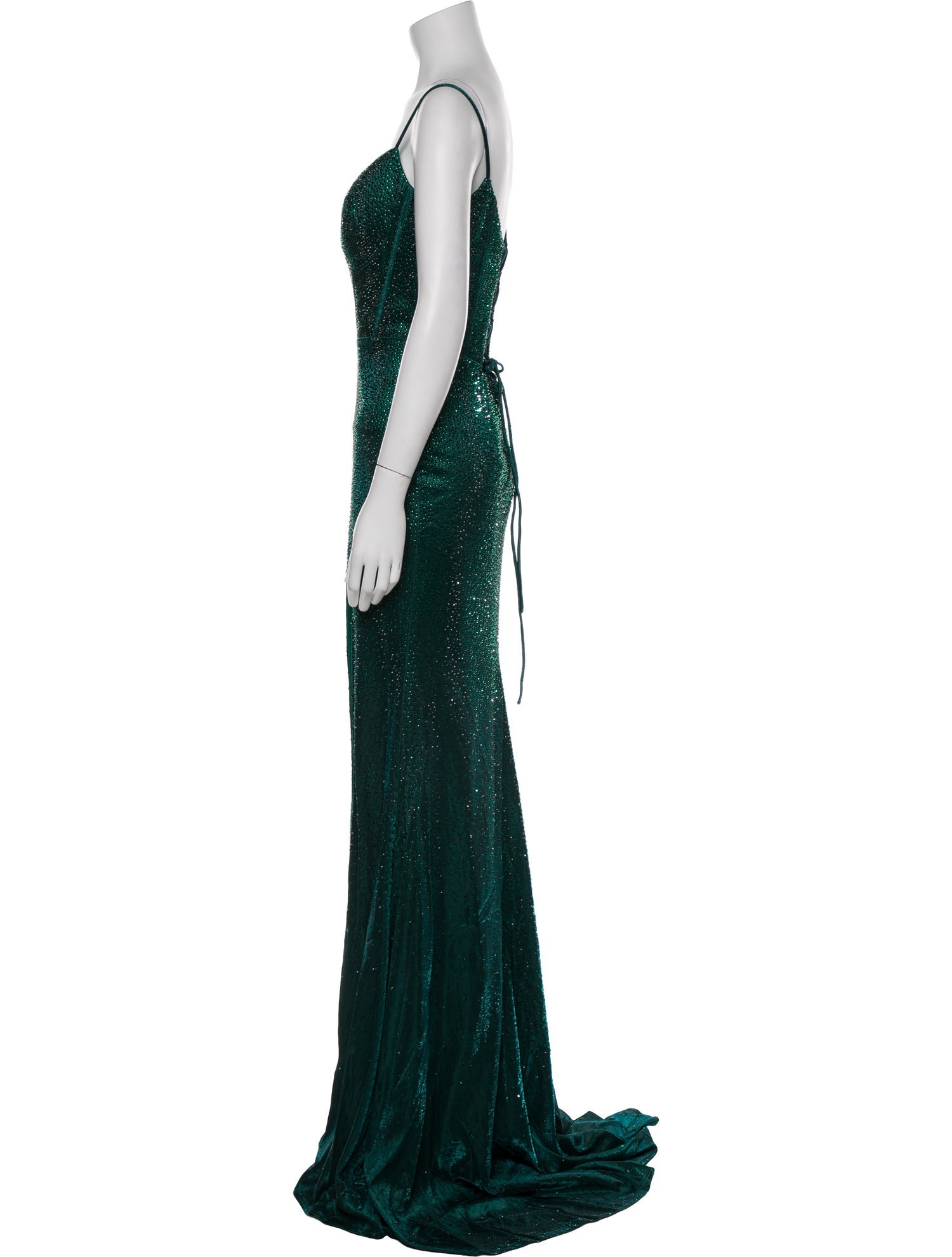 Portia & Scarlett Plunge Neckline Long Dress w/ Tags