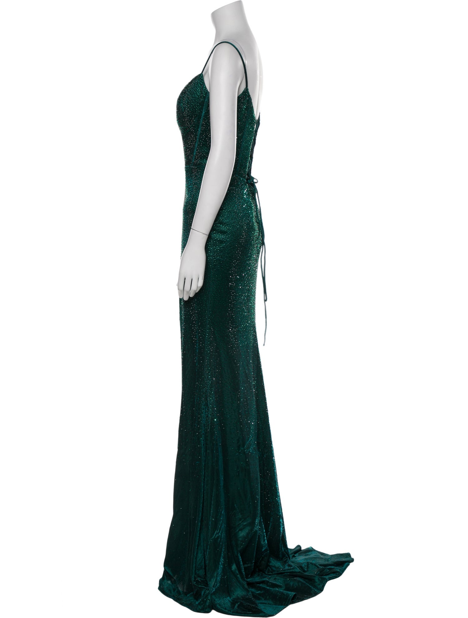 Portia & Scarlett Plunge Neckline Long Dress w/ Tags