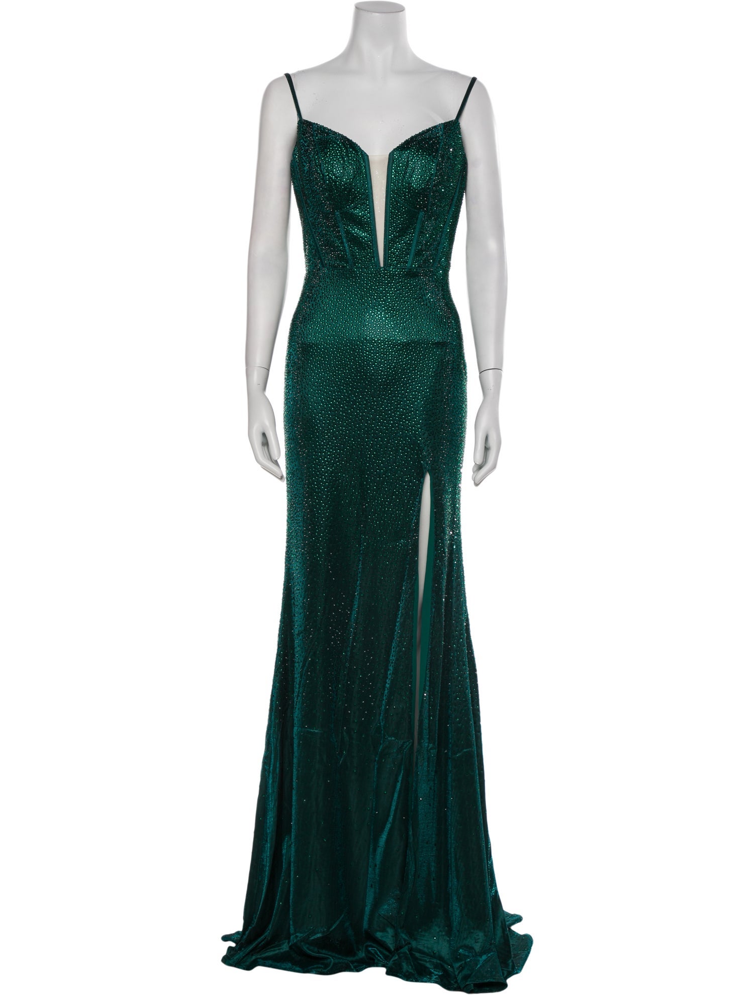 Portia & Scarlett Plunge Neckline Long Dress w/ Tags