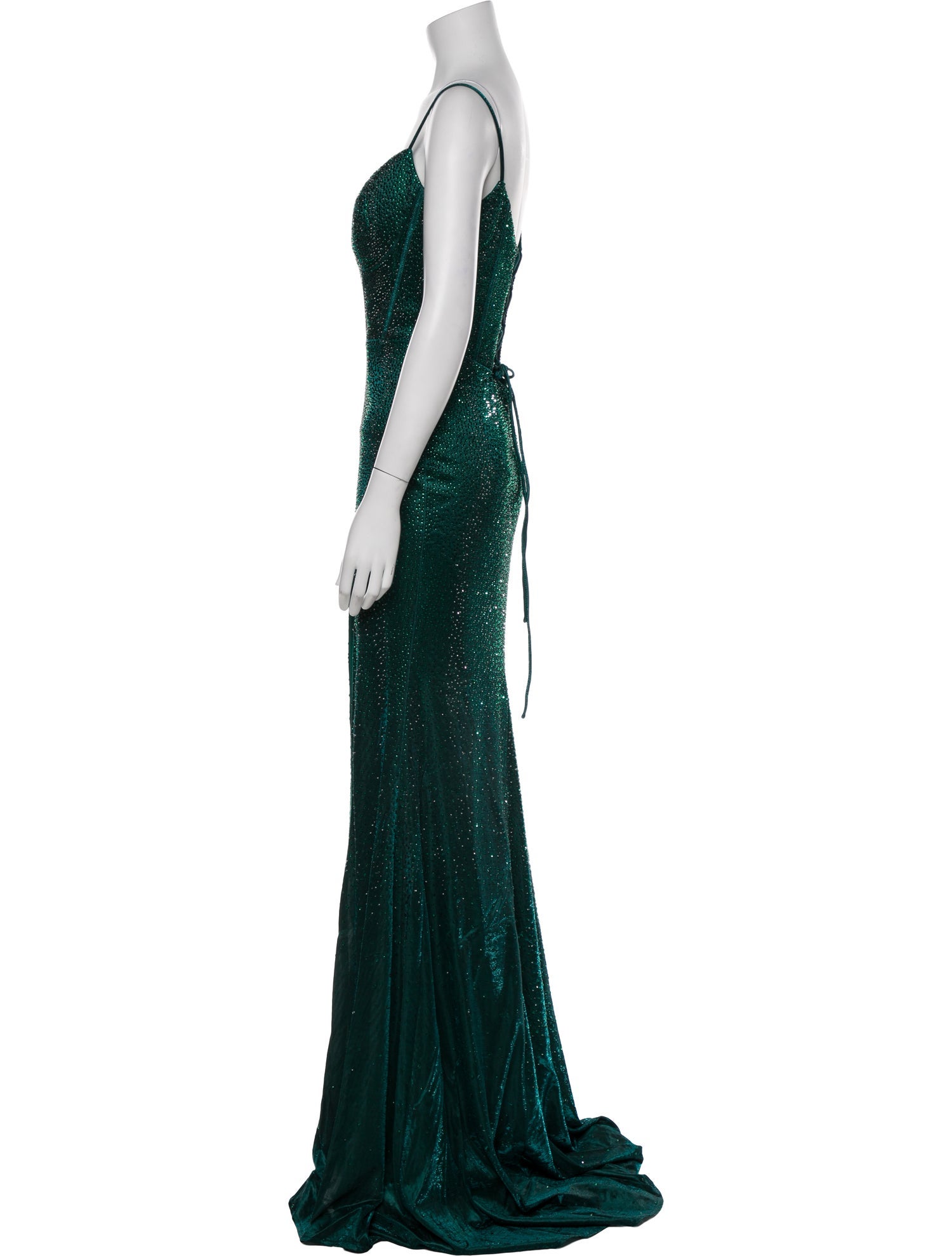 Portia & Scarlett Plunge Neckline Long Dress w/ Tags