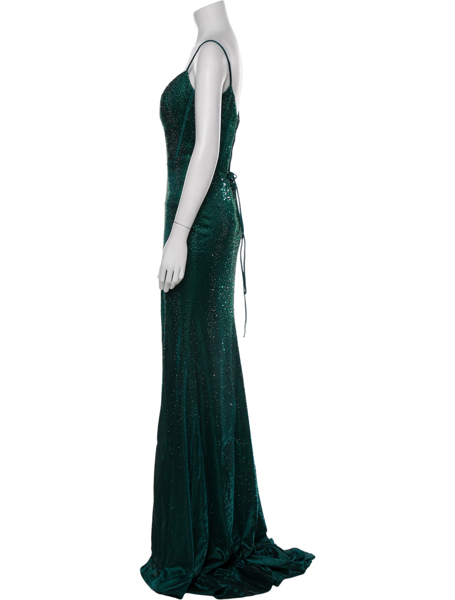 Portia & Scarlett Plunge Neckline Long Dress w/ Tags