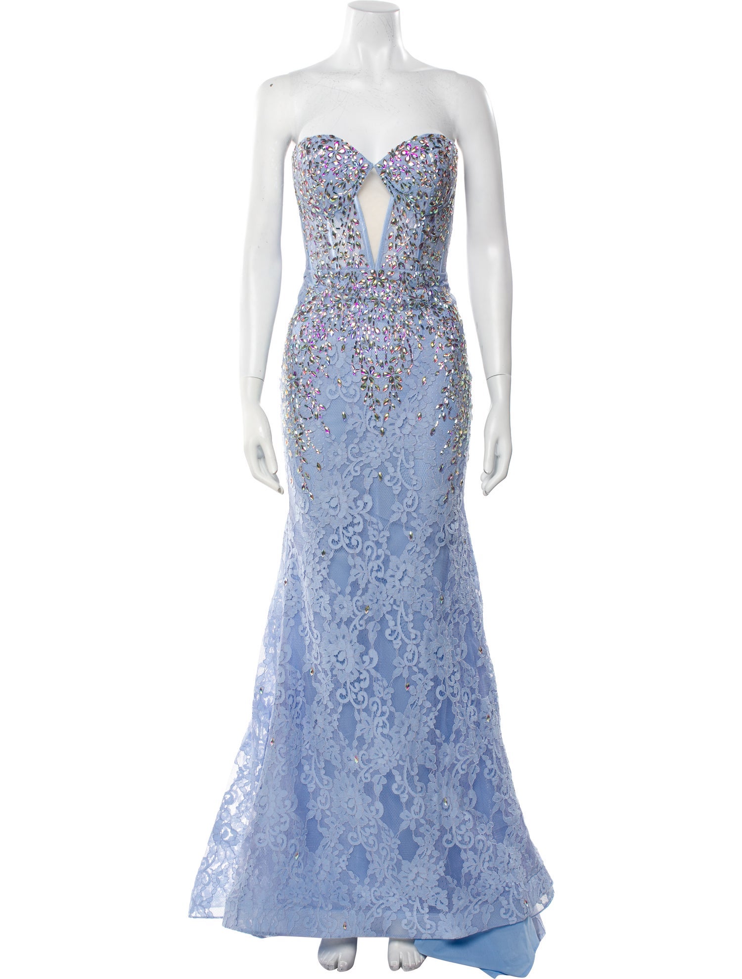 Portia & Scarlett Lace Pattern Long Dress