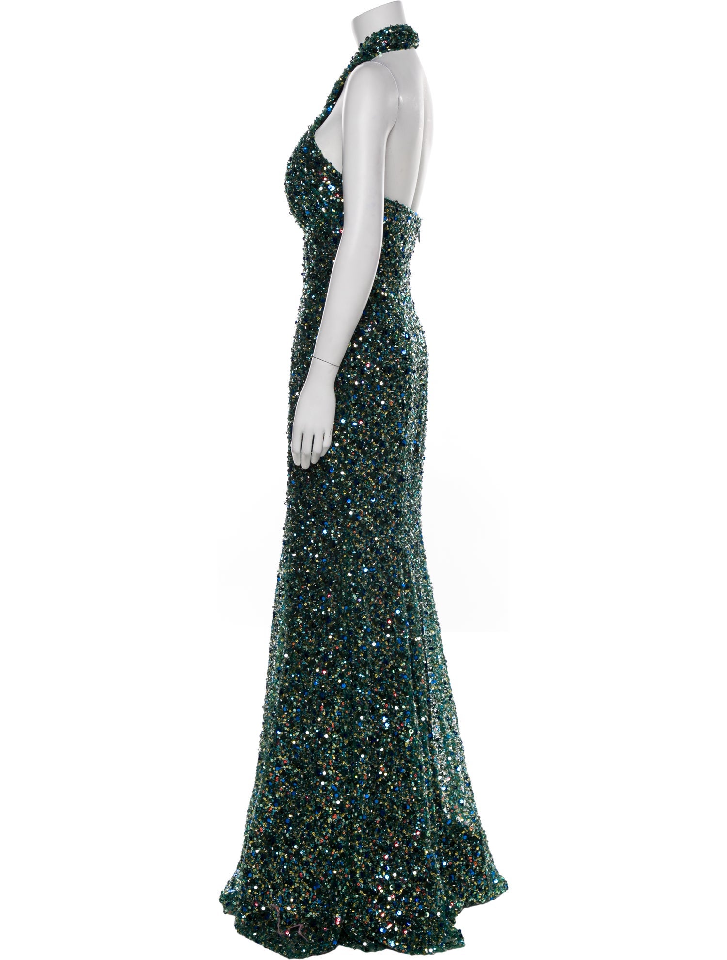 Portia & Scarlett Plunge Neckline Long Dress w/ Tags