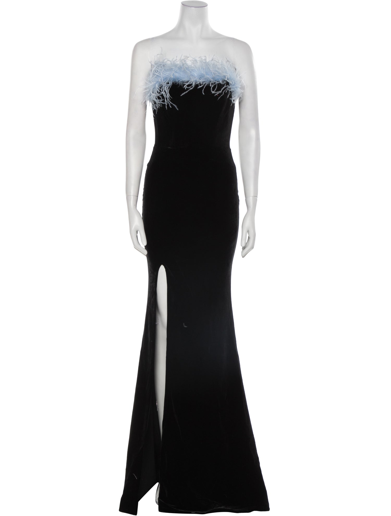 Portia & Scarlett Velvet Long Dress w/ Tags in Black, Women's XS