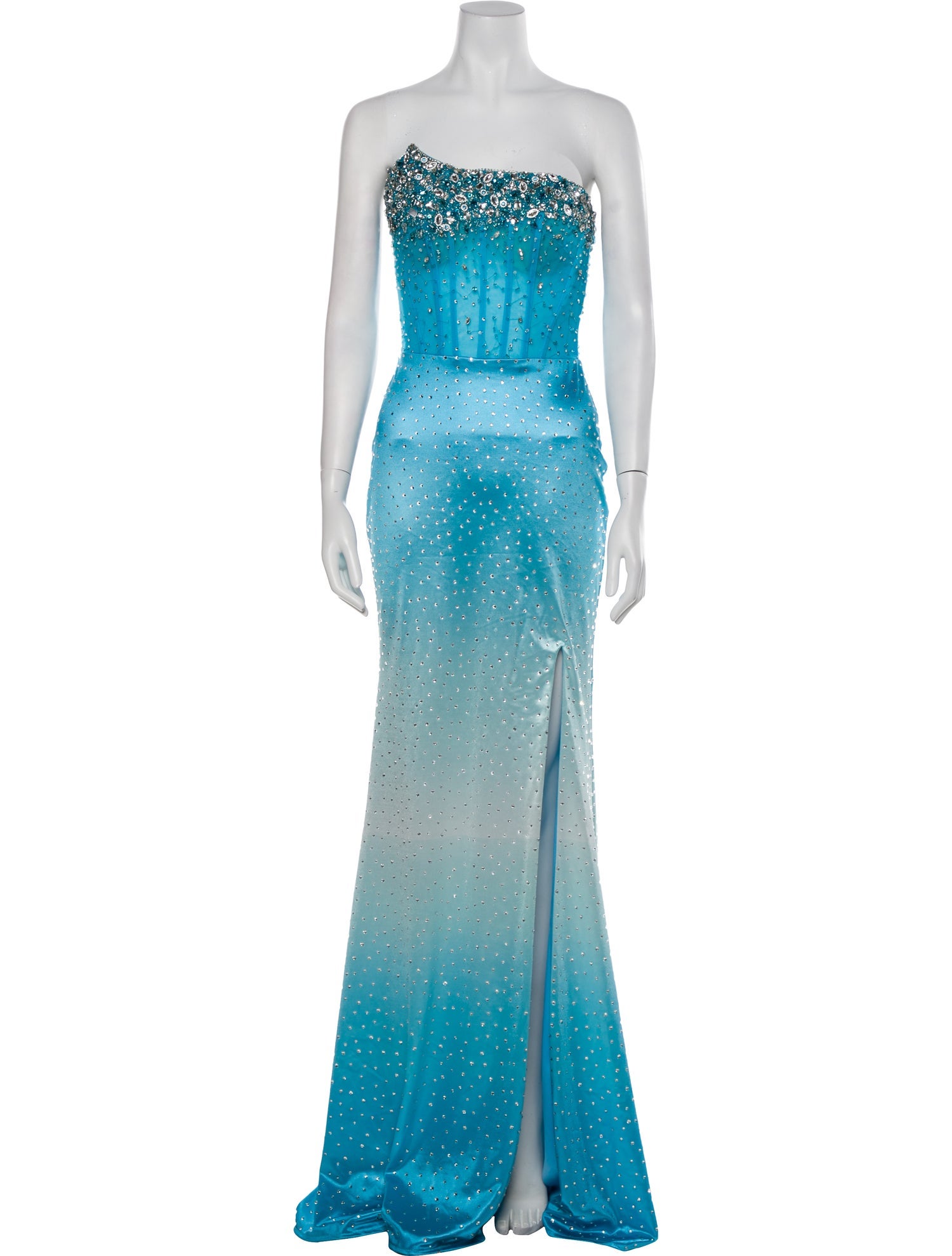 Portia & Scarlett Polka Dot Print Long Dress