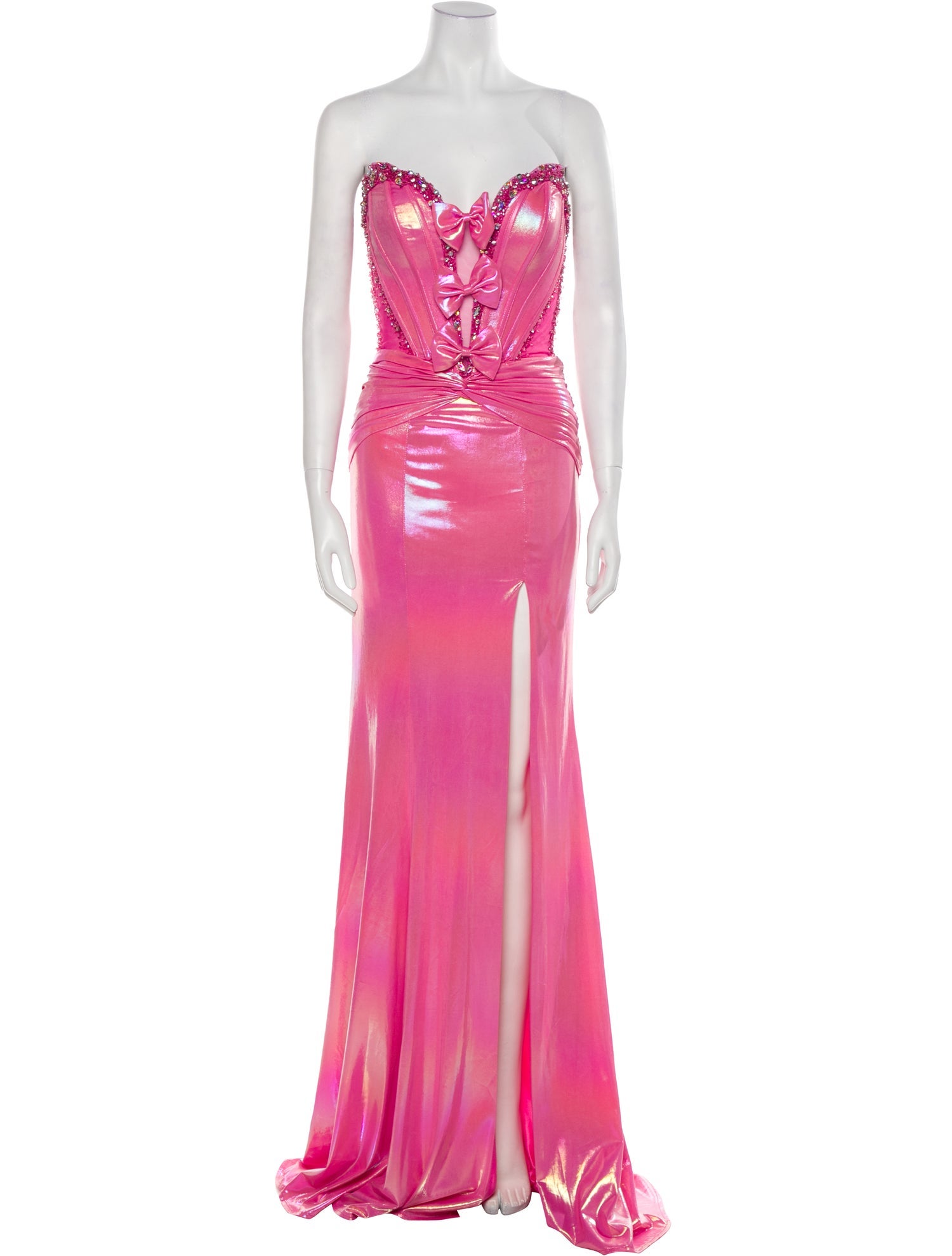 Portia & Scarlett Satin Long Dress