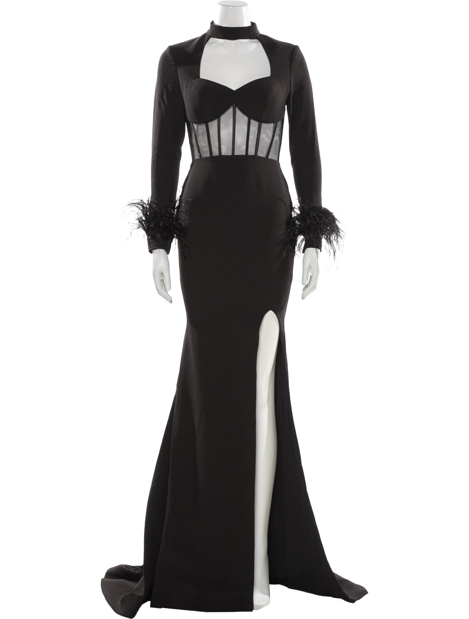 Portia & Scarlett Mock Neck Long Dress w/ Tags - Black Dresses, Clothing -  WPSOL37304 | The RealReal