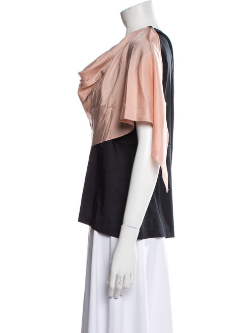 Psophia Cowl Neck Short Sleeve Blouse