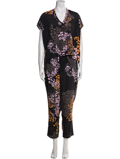 Psophia Printed Ruffle Embellishment Short Set