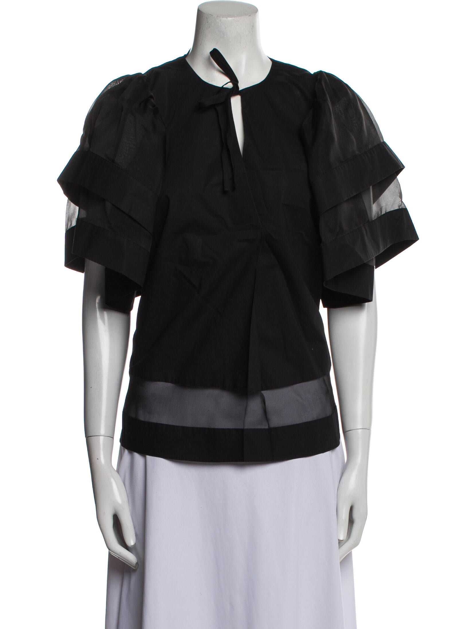 Psophia V-Neck Short Sleeve Blouse
