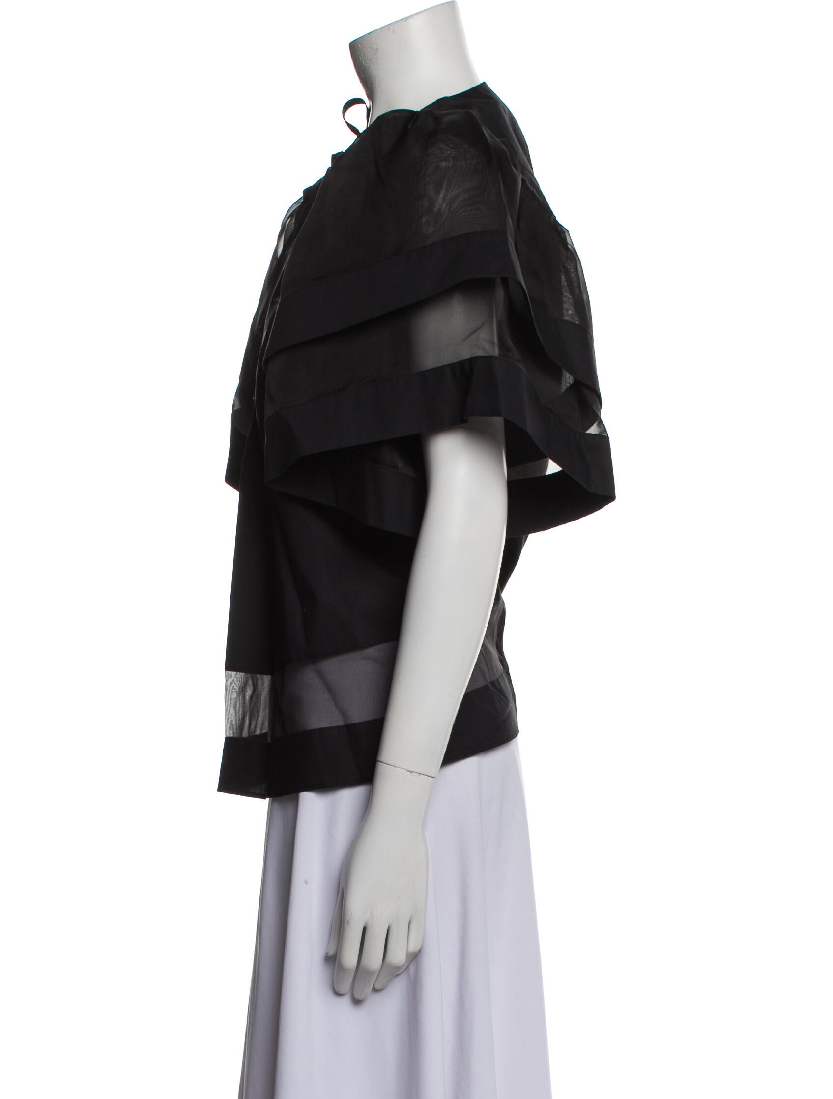 Psophia V-Neck Short Sleeve Blouse