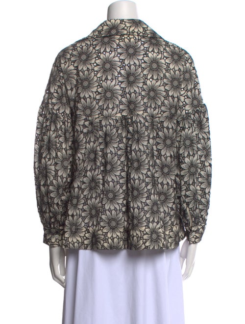 Psophia Printed V-Neck Crop Top