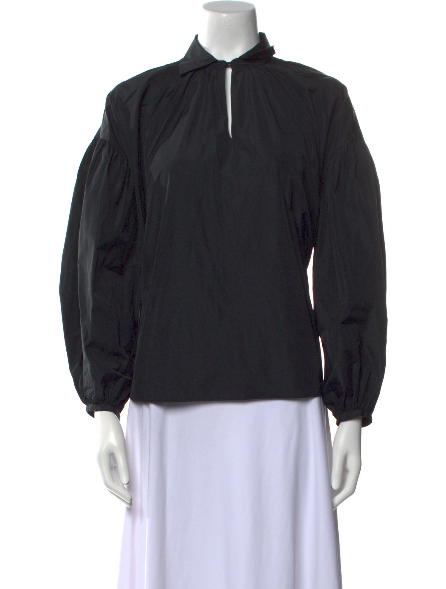 Psophia Mock Neck Long Sleeve Blouse