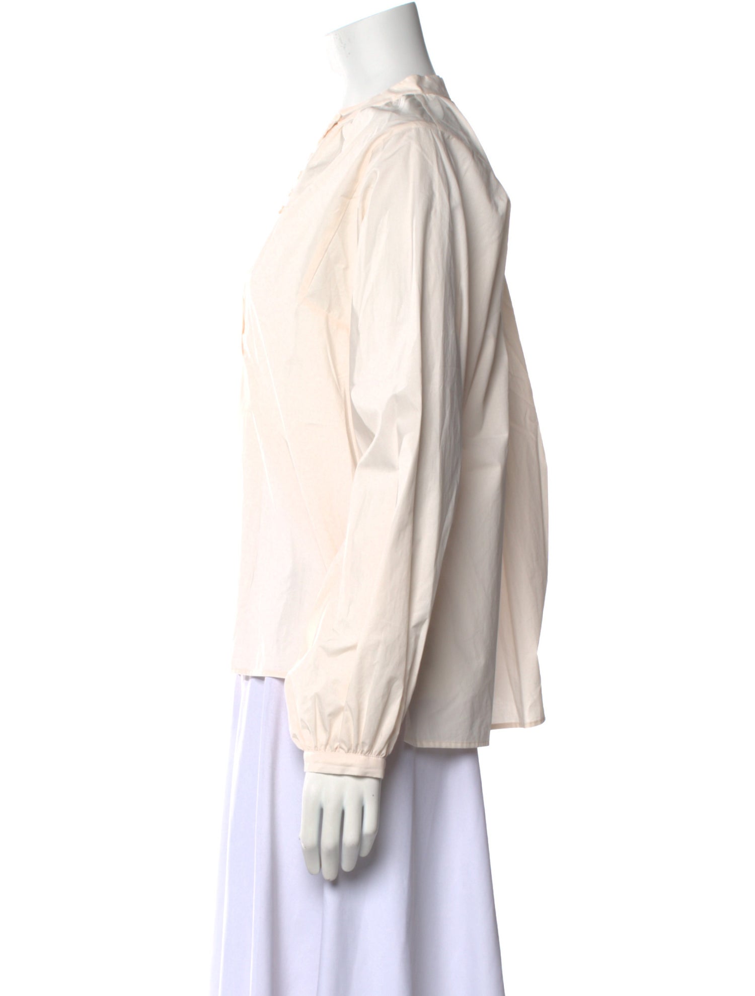 Psophia Mock Neck Long Sleeve Blouse