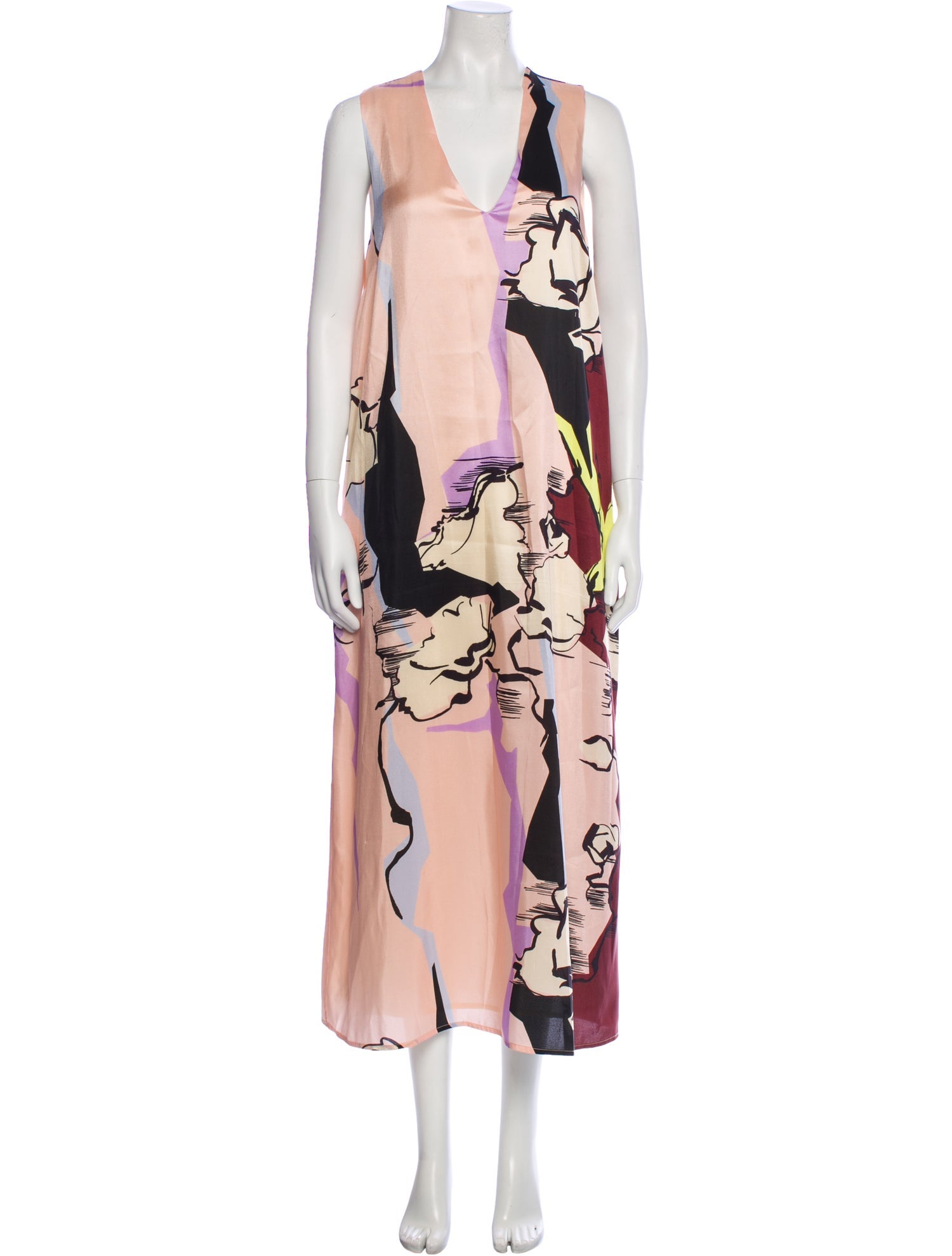 Psophia Silk Long Dress