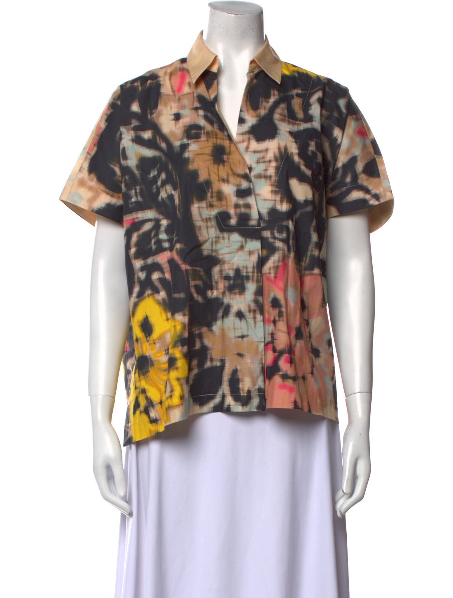 Psophia Printed V-Neck Blouse