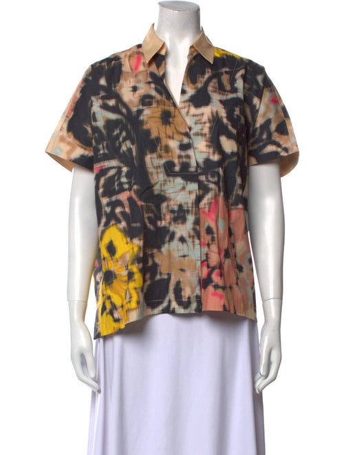 Psophia Printed V-Neck Blouse