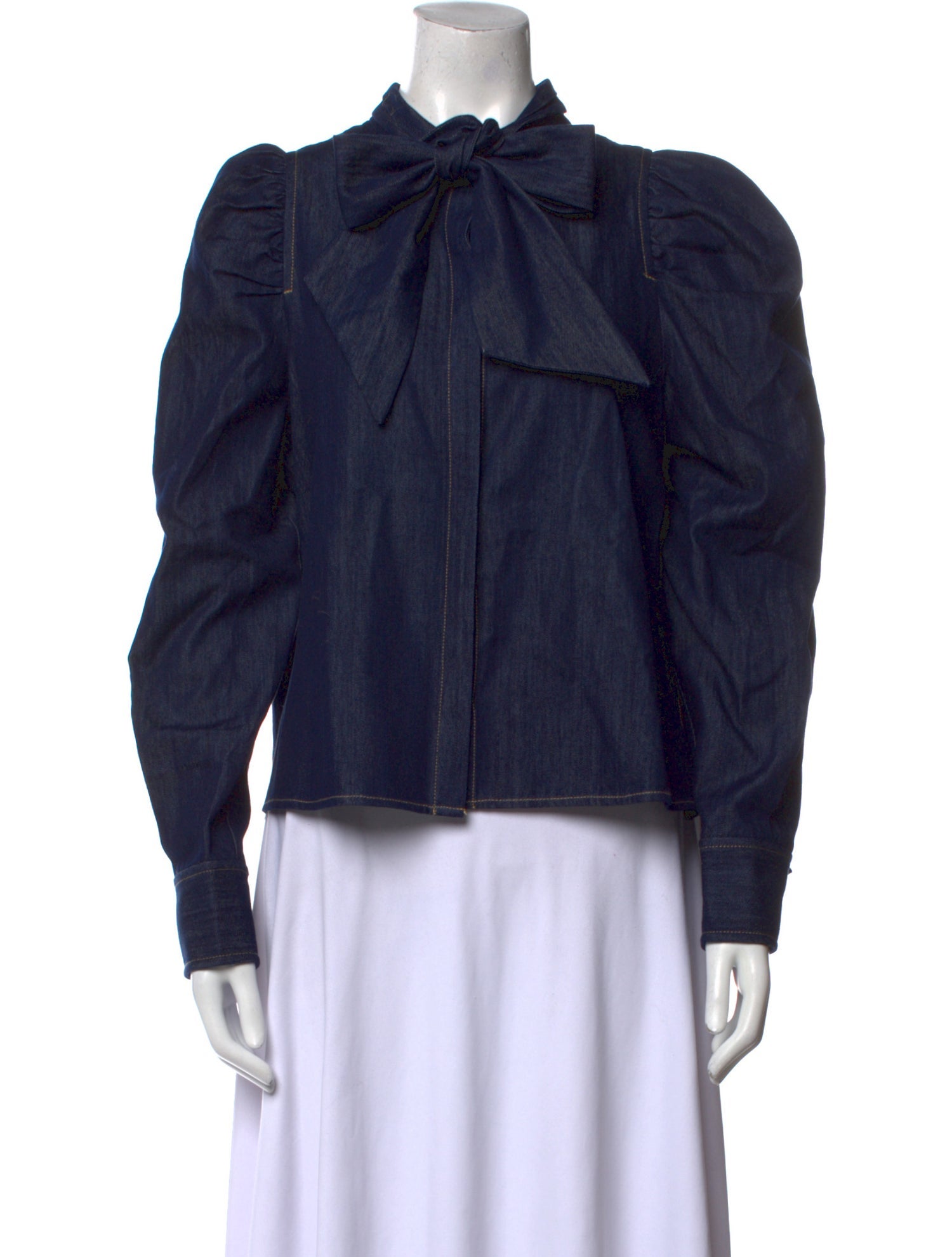 Psophia Mock Neck Long Sleeve Blouse